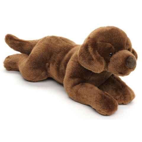 Uni-Toys Kuscheltier Labrador, liegend - versch. Farben - 40 cm - Plüsch-Hund - Plüschtier, zu 100 % recyceltes Füllmaterial