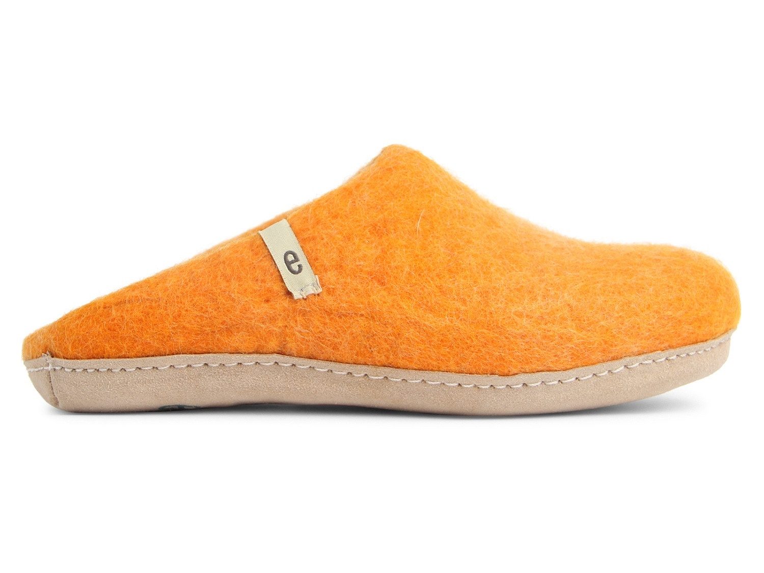Egos Unisex Filzpantoffel mit Ledersohle Pantoffel Hausschuh