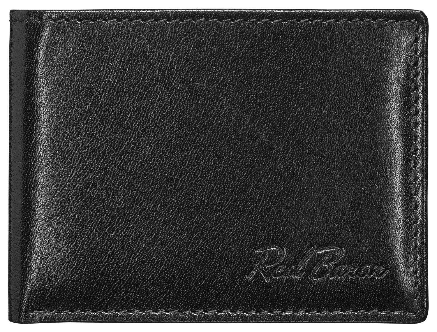 RB-WT-001-03, Druckknopf Geldbörse Red Baron Münzfach 1-fach mit klappbar, Kreditkartenfächer,