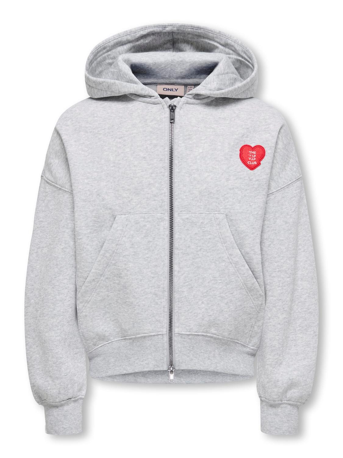 KIDS ONLY Kapuzensweatjacke KOGEVISA L/S ZIP HOOD OVS SWT