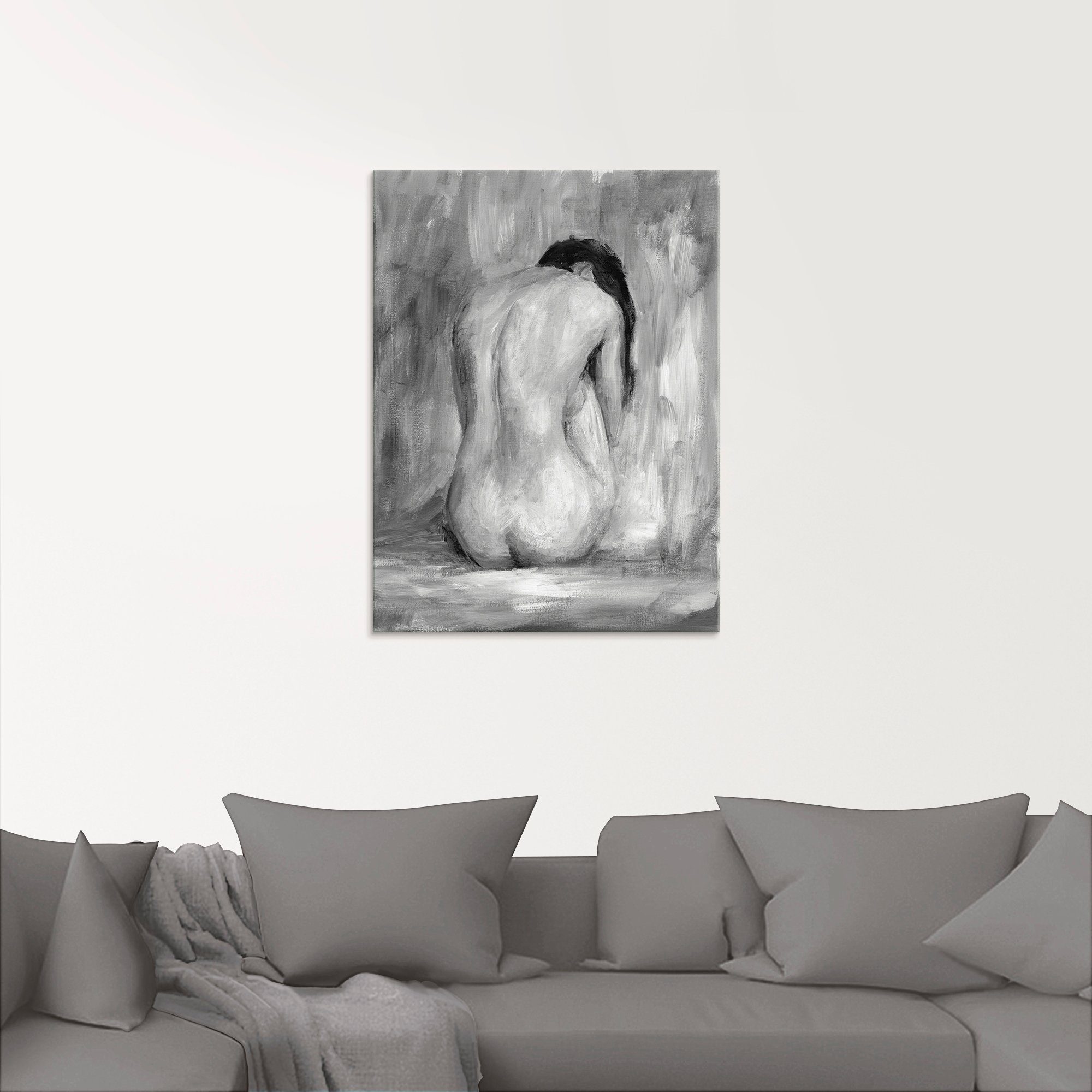 Artland Glasbild »Figur in schwarz & weiß II«, Frau (1 Stück)-kaufen
