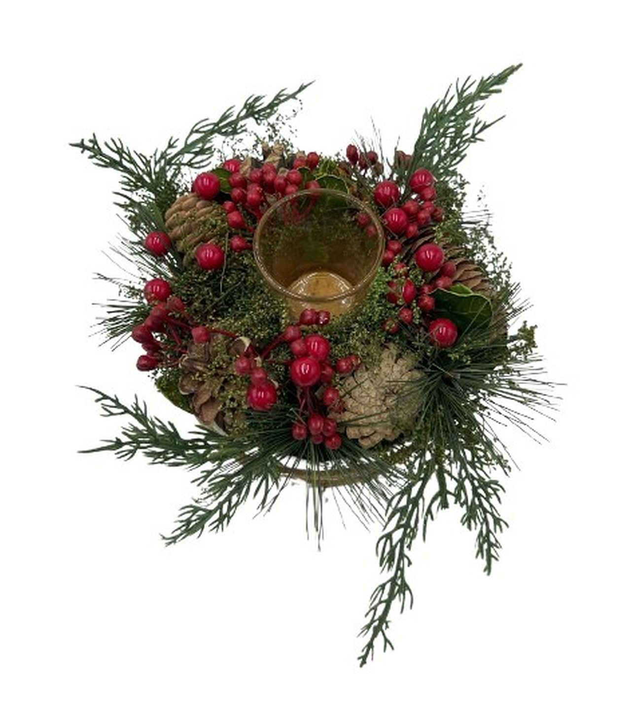 Small-Preis Adventskranz Adventsgesteck mit Zapfen & Beeren – Kranz oder Ei günstig online kaufen