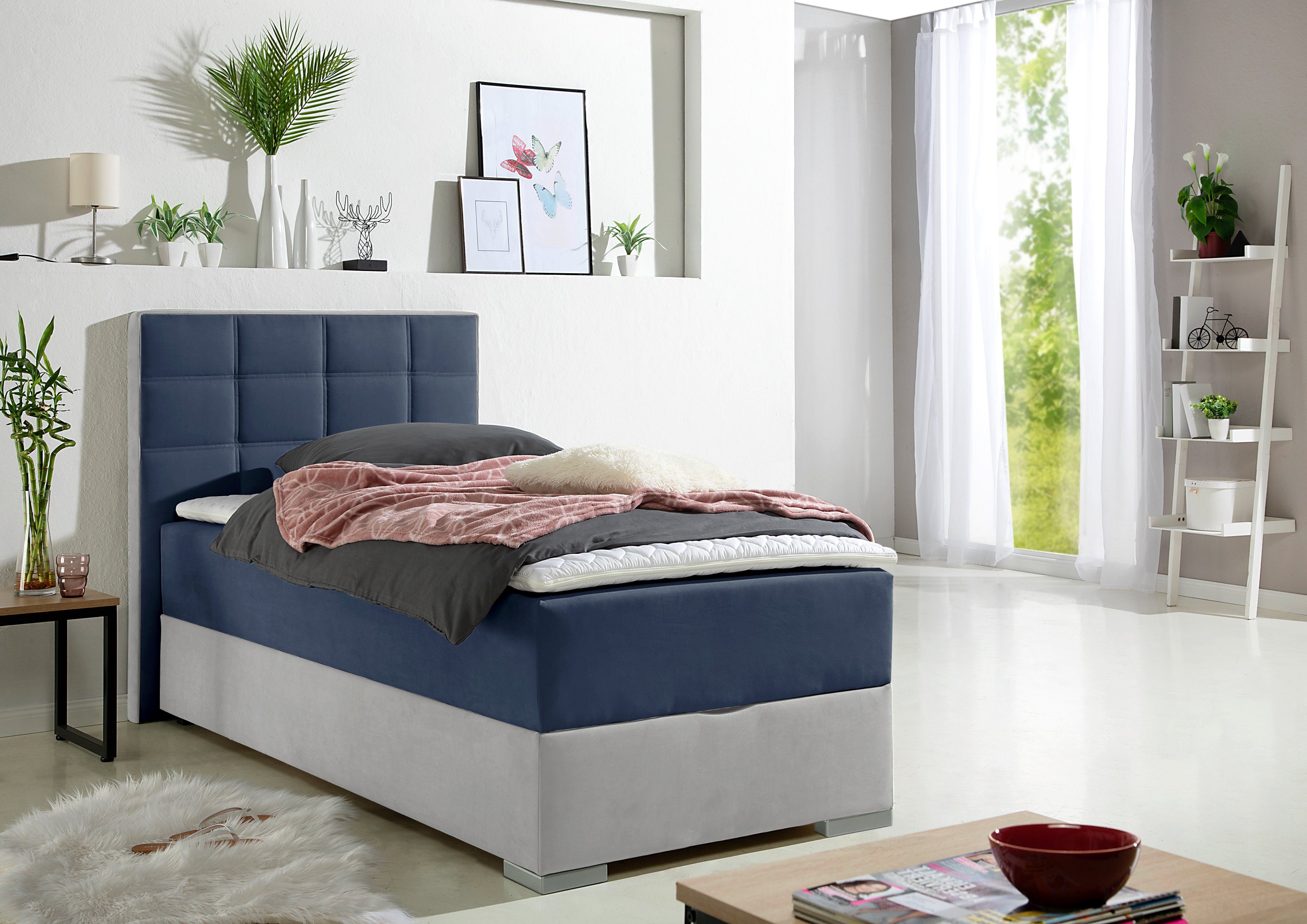 Maintal Boxspringbett, mit Bettkasten und Topper