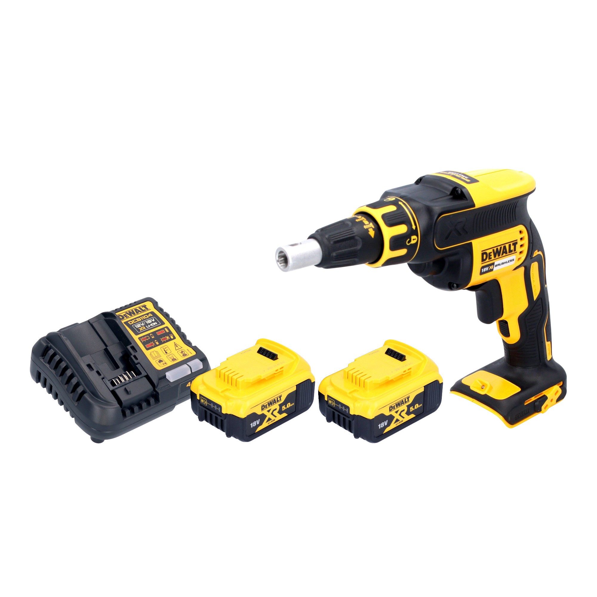 DeWalt Akku-Magazinschrauber DCF 620 P2 18 V 30 Nm Brushless + 2x Akku 5,0 Ah + Ladegerät