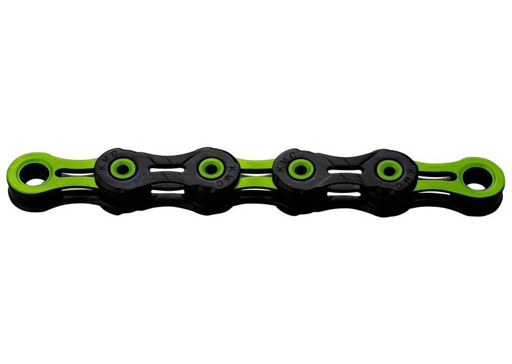 KMC Fahrradkette KMC Kette X-10 SL DLC Super Light 116 Glieder schwarz-grün für 10-fach