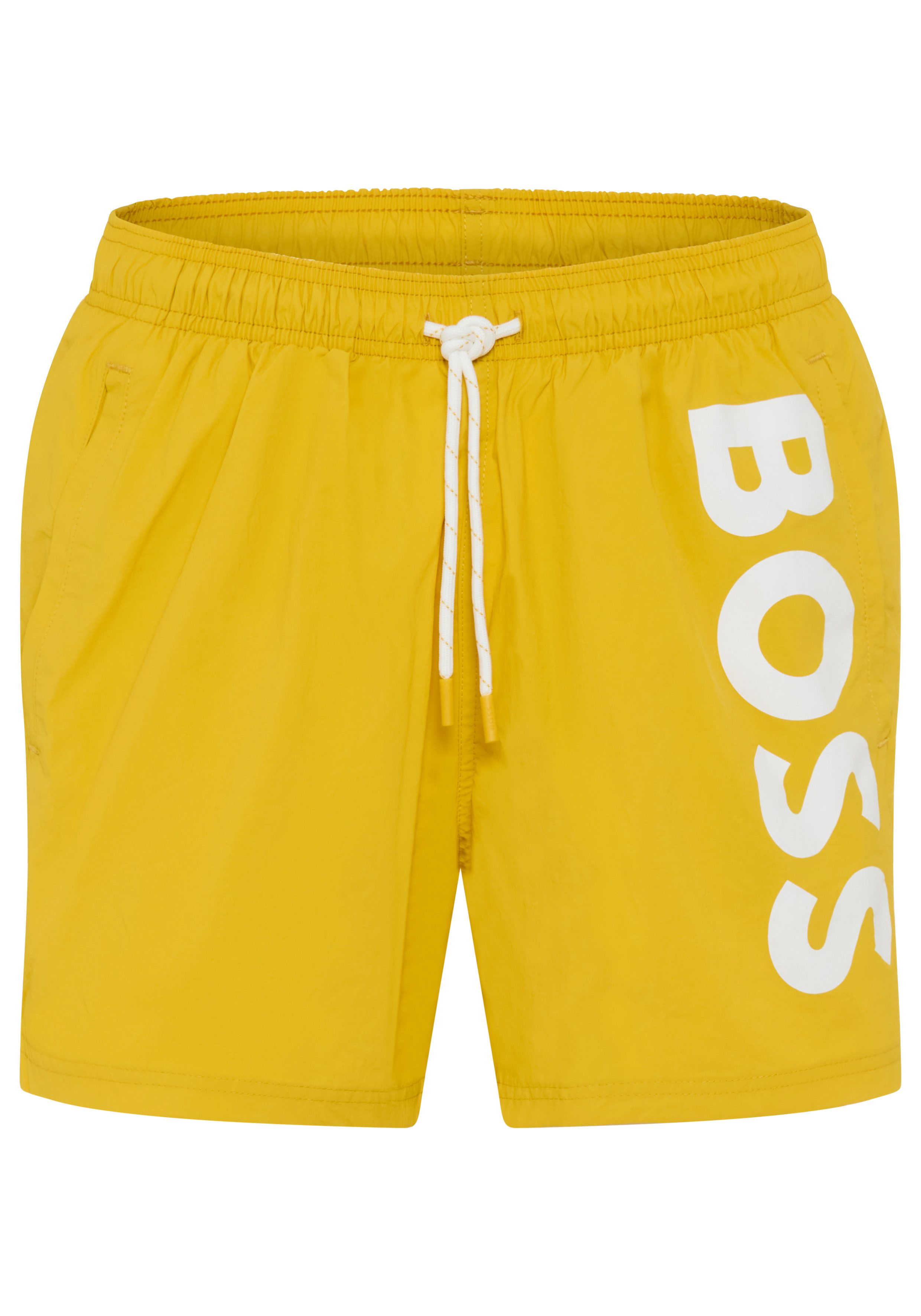 BOSS Badeshorts Octopus Mit BOSS Logoschriftzug, elastischer Taillenbund mit Kordel