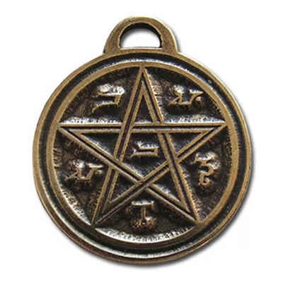 HOPLO Kettenanhänger Venus Pentagramm Anhänger Schmuck - Fünfstern - 25x30mm mit Halsband