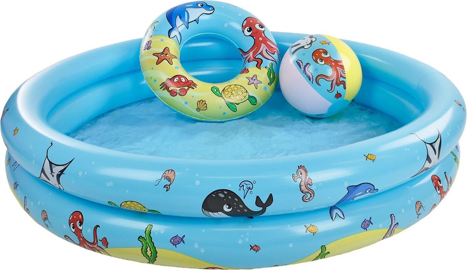 Swim Essentials Pool Swim Essentials Spiel Pool Set Beige: Swimming Pool 122 cm, Beachball