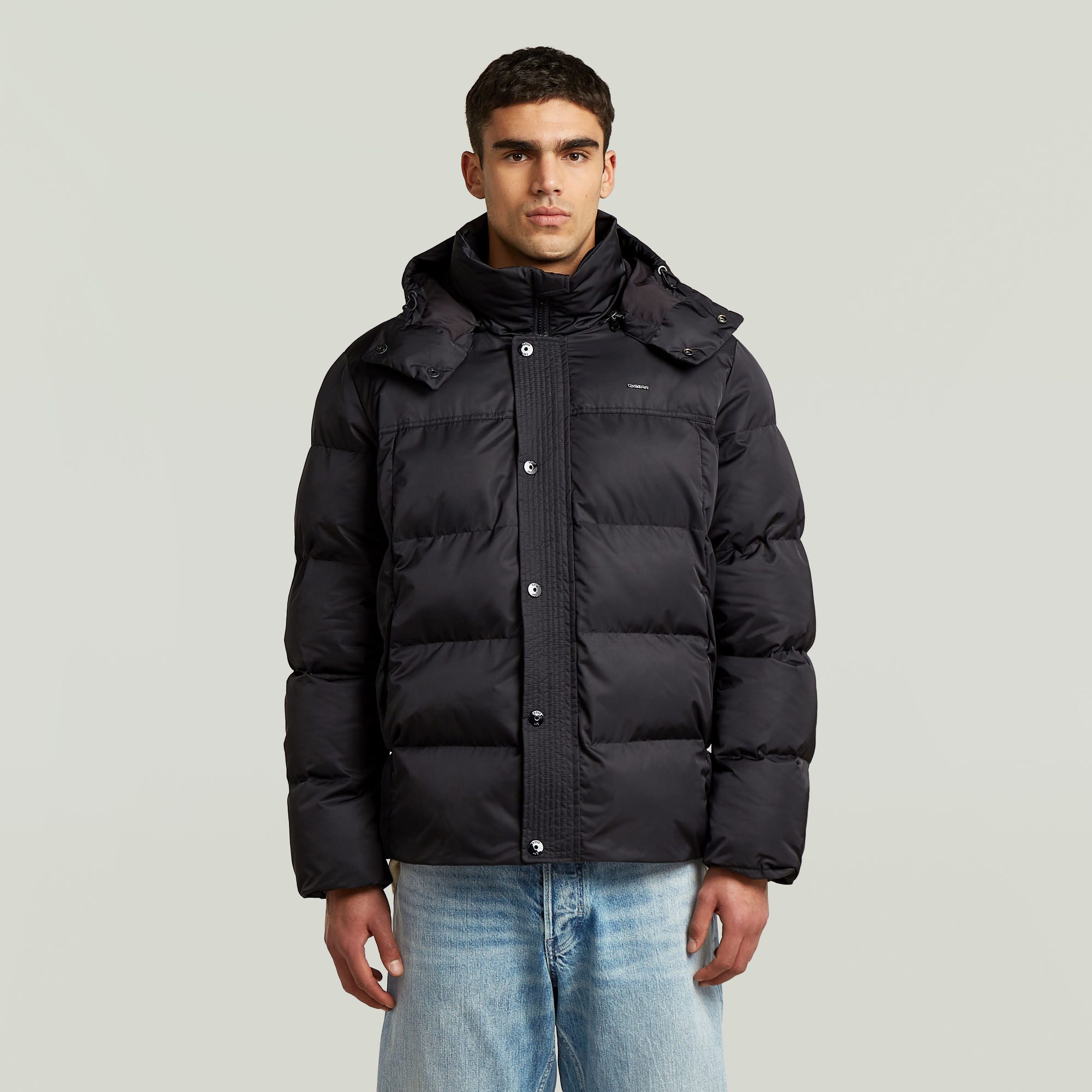 G-STAR Steppjacke Padded Hooded Puffer mit wärmender Wattierung, abnehmbare Kapuze