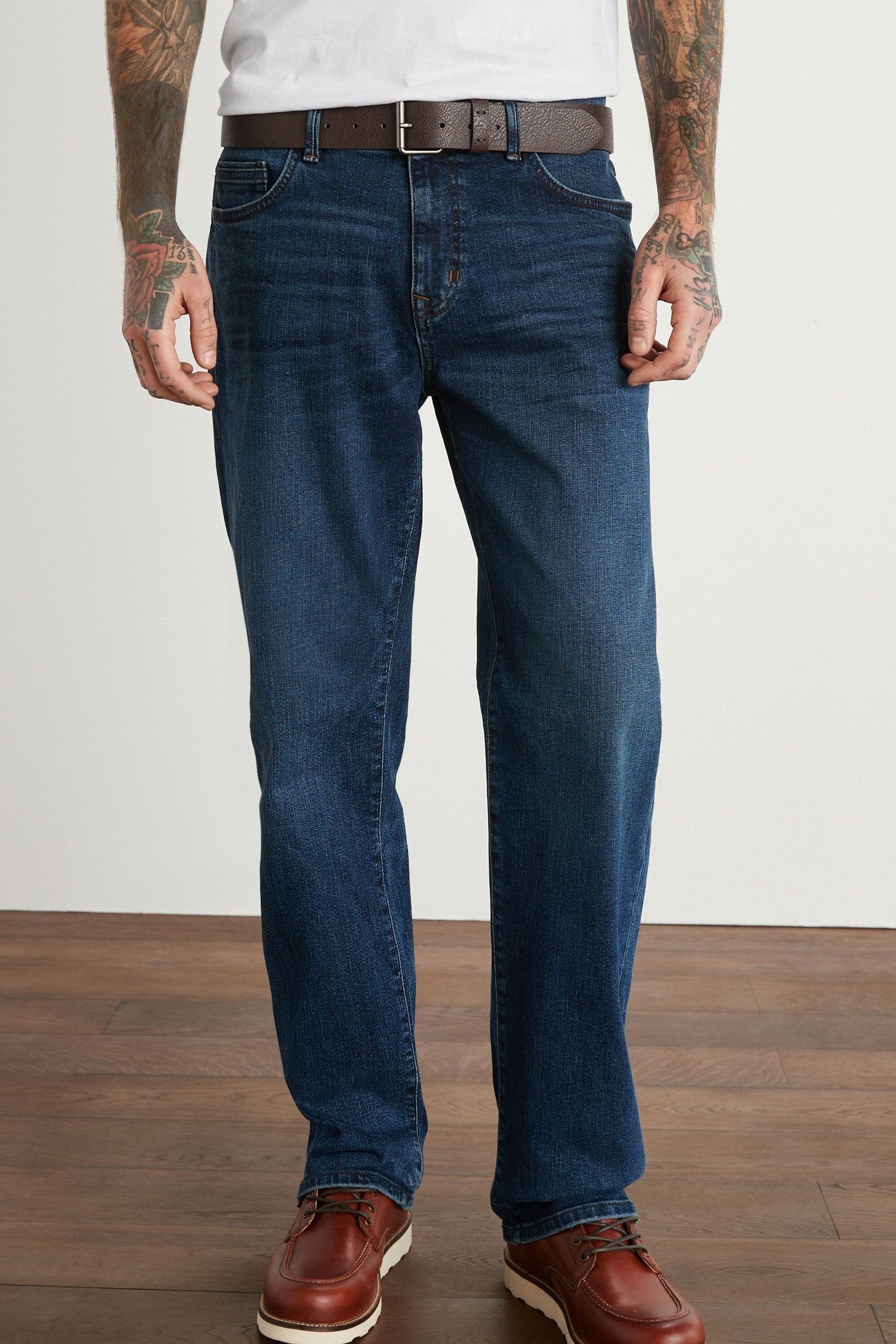 Next Relax-fit-Jeans (2-tlg) Mid Blue
