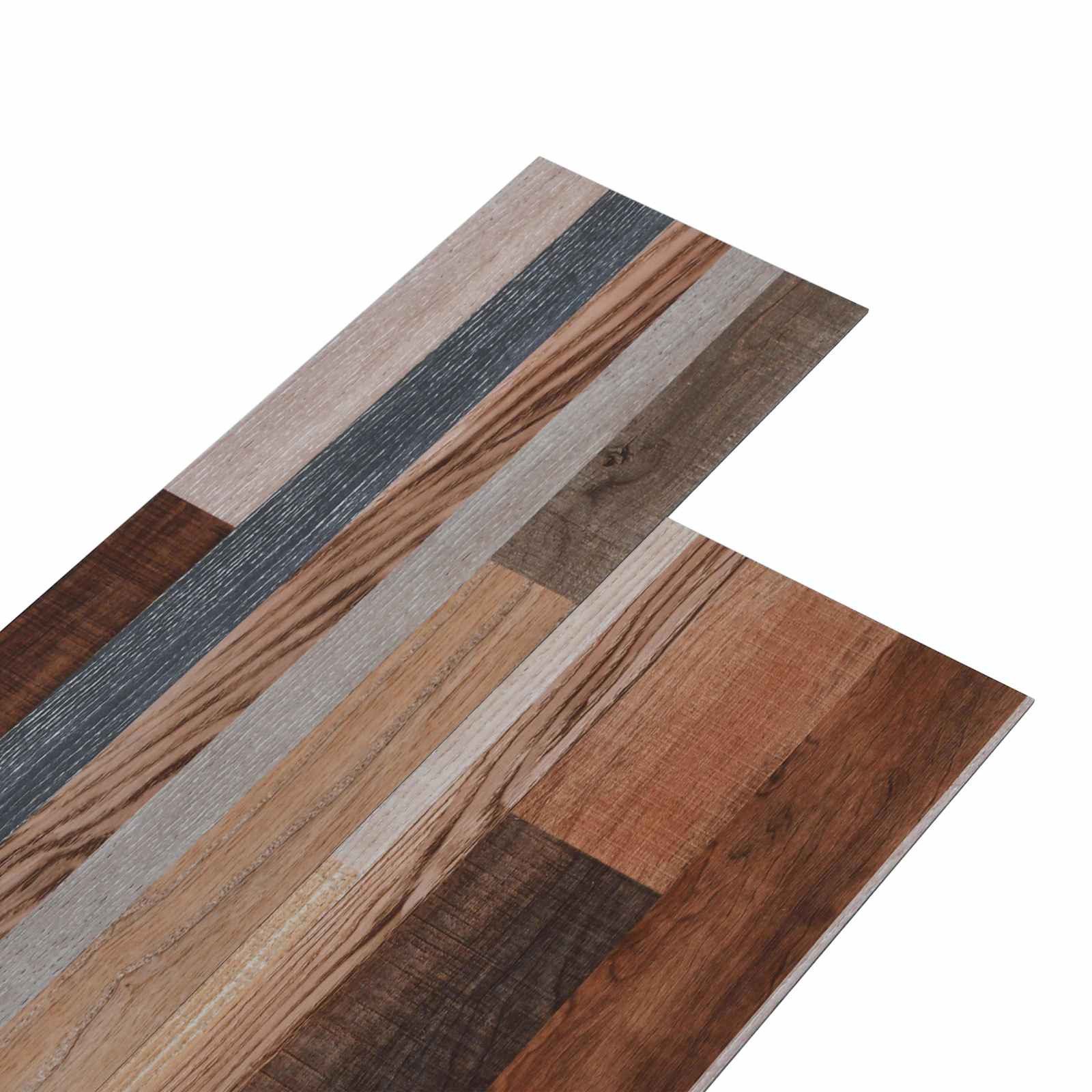 vidaXL Teppichboden Selbstklebende PVC-Bodenplanken Mehrfarbig 30,5 x 61 cm 28 stk., Rechteckig