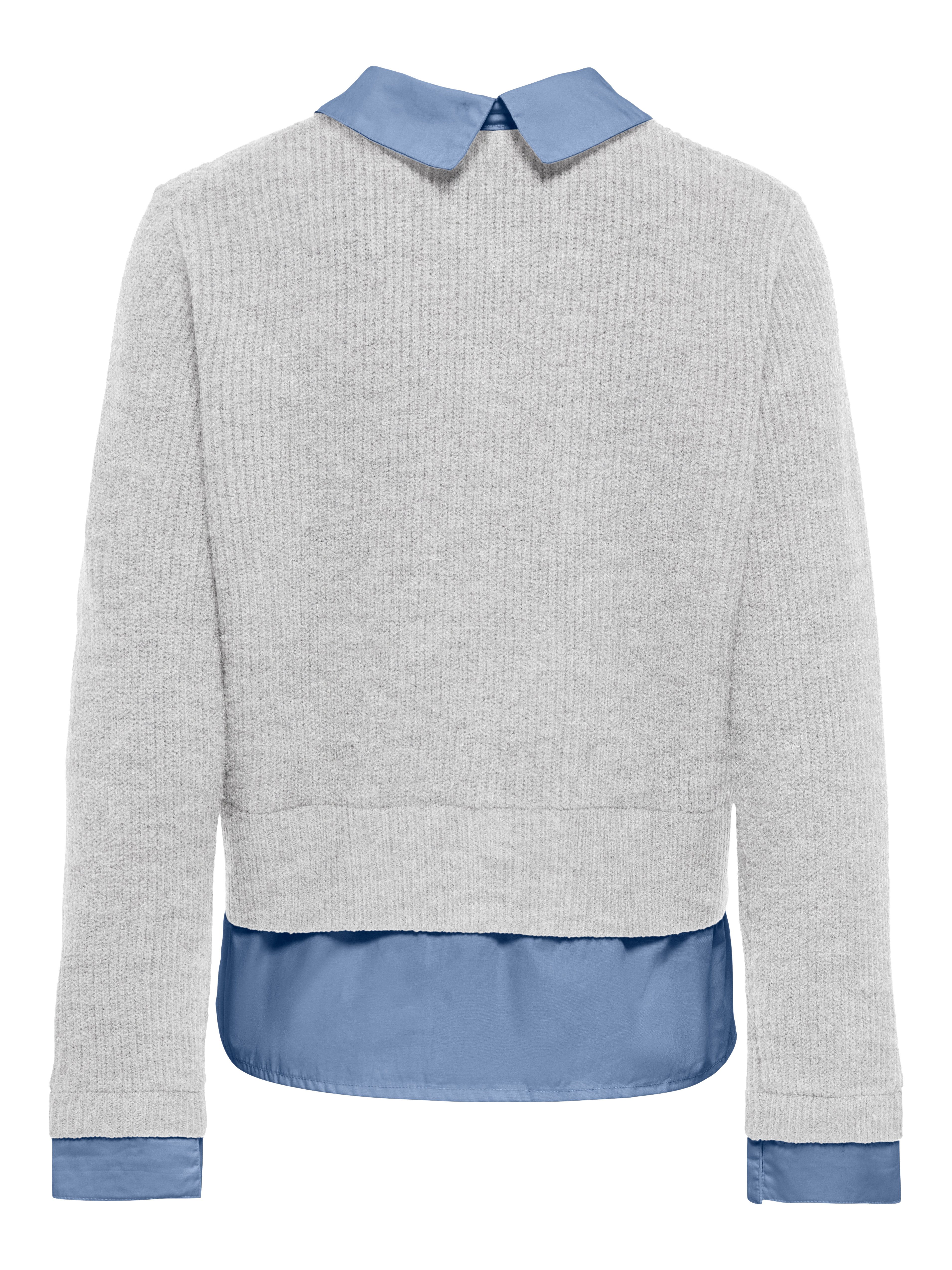 ONLY Strickjacke ONLALIVIA LS WOVEN MIX CARDIGAN CS KNT Materialmix, regular fit – Bild 5 von 5