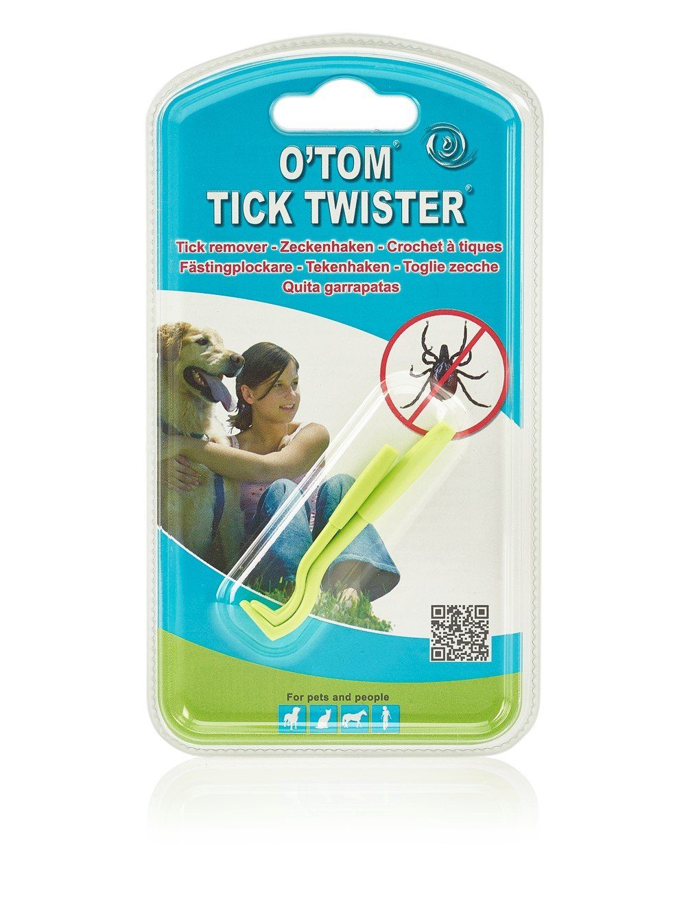 grün TWISTER® Zeckenpinzette Zeckenhaken TickTwister O'TOM/TICK