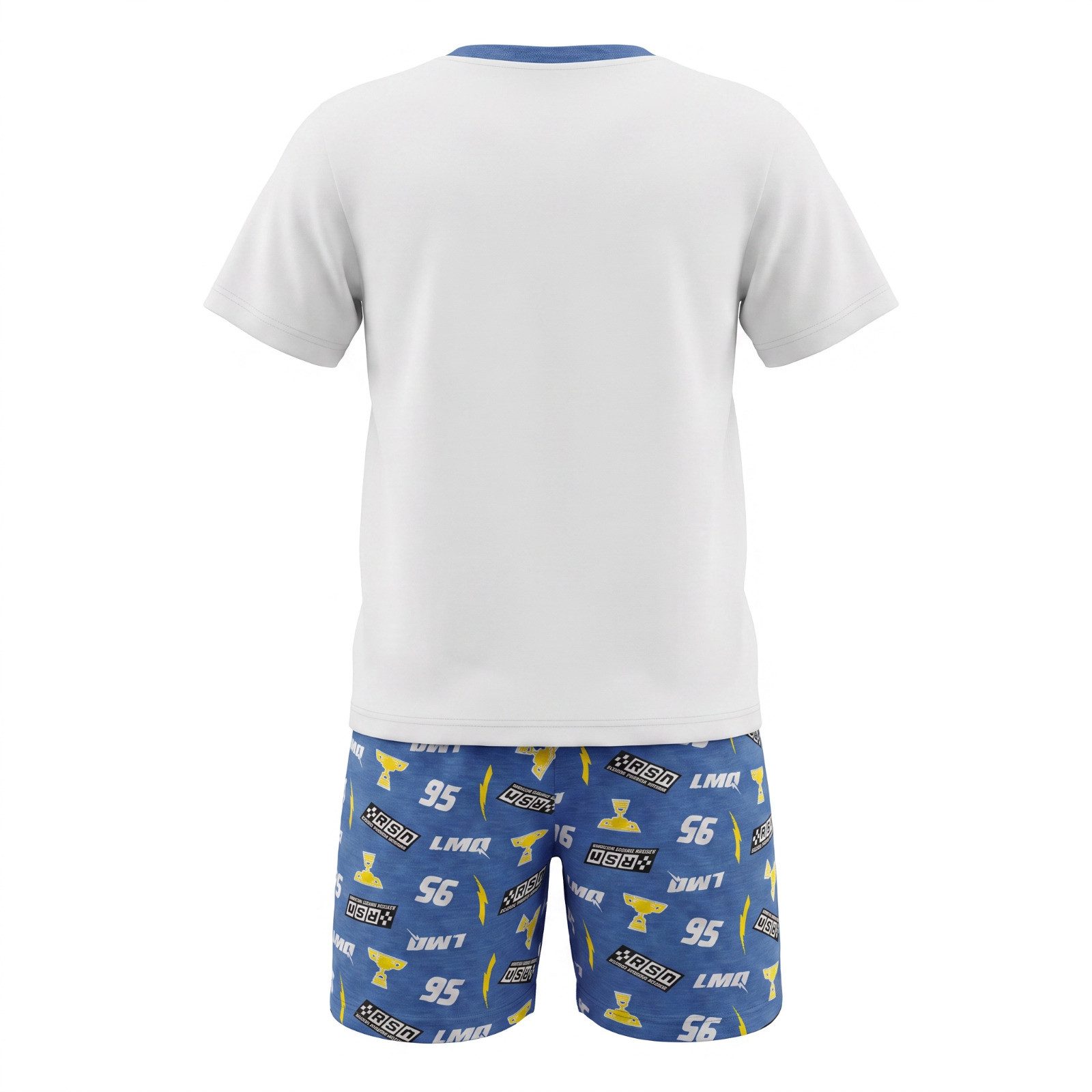 Disney Schlafanzug Disney Cars 3 Lightning McQueen Jungen Schlafanzug kurz – Pyjama Gr. 98 bis 128 - 100% Baumwolle