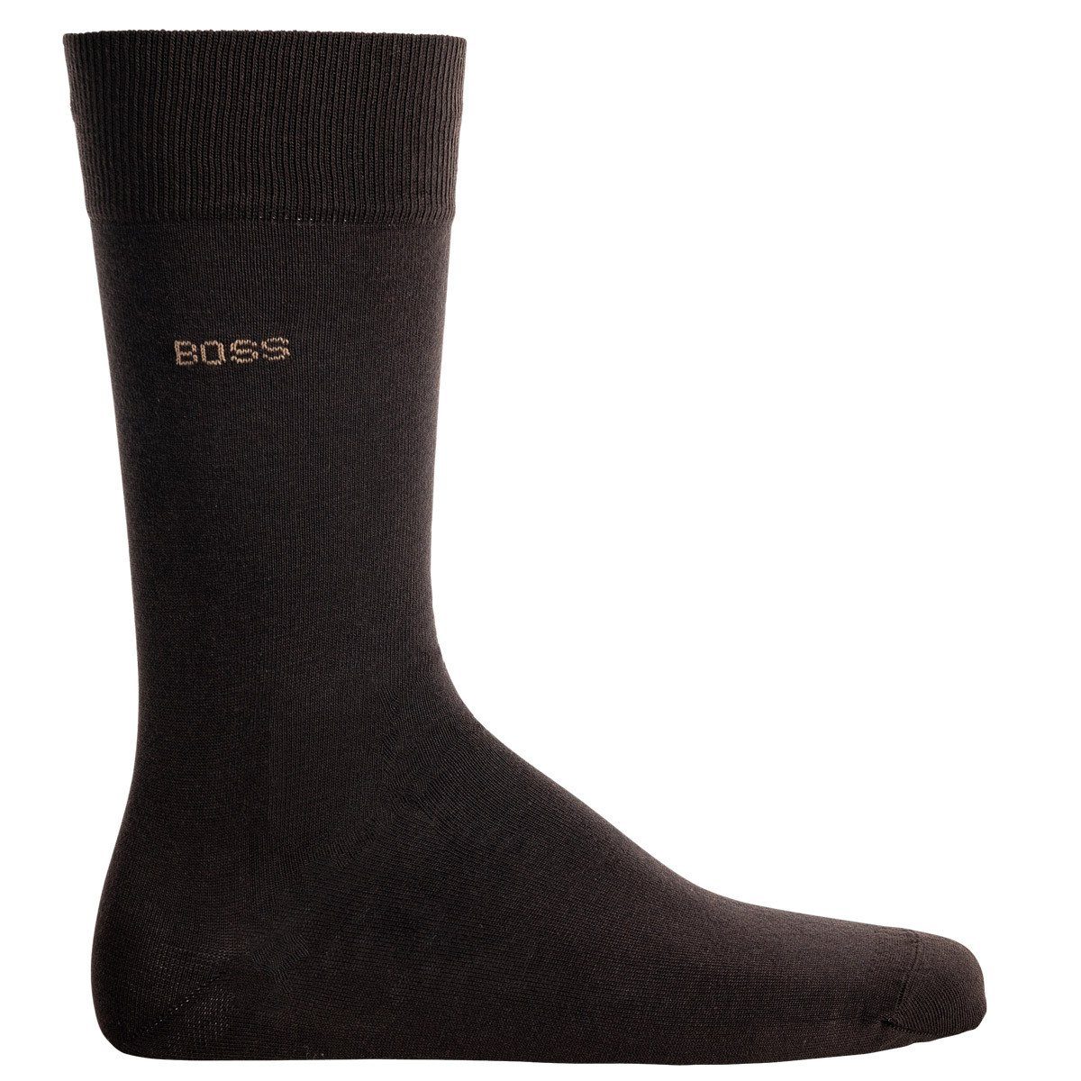 BOSS Kurzsocken Herren Socken, - Marc RS CC Uni Dunkelbraun Paar 2