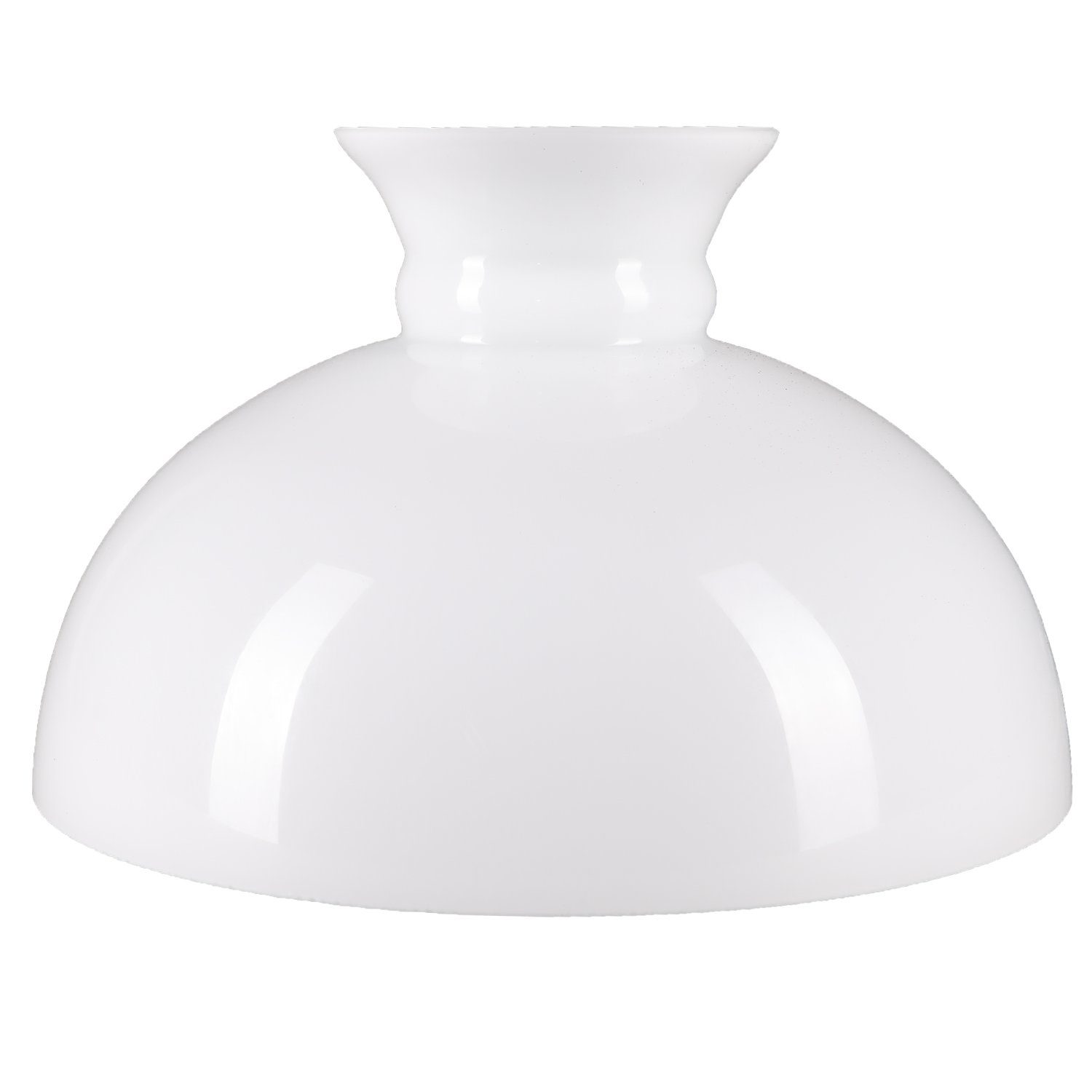 Home4Living Lampenschirm Petroleumglas Lampenglas Weiß Ersatzglas Glaschirm Ø300mm, Dekorativ