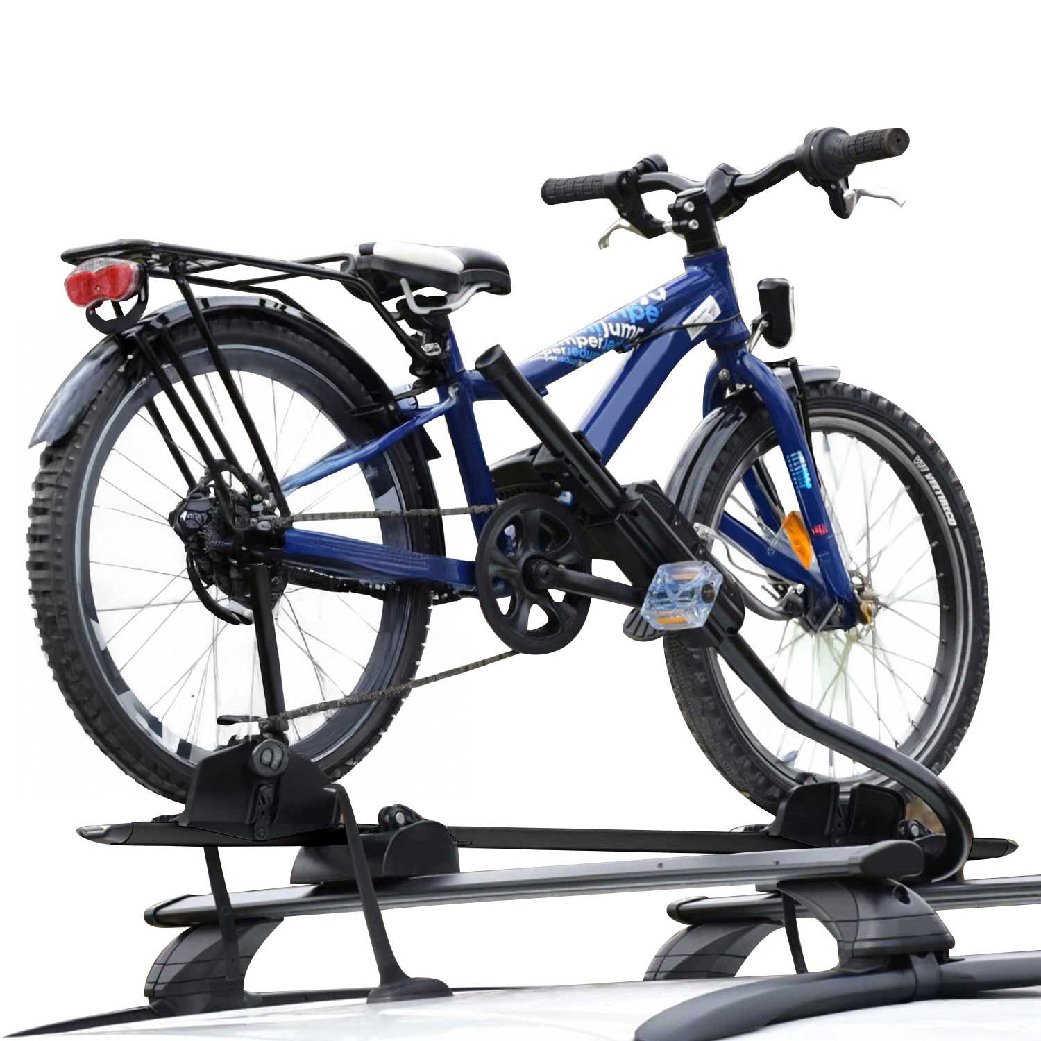 OMAC Dachfahrradträger Farad Стойка велосипеда für Fahrräder bis 25kg Stahl EBike FatBike, Rostbeständig, Abnehmbar, Leichtgewichtig