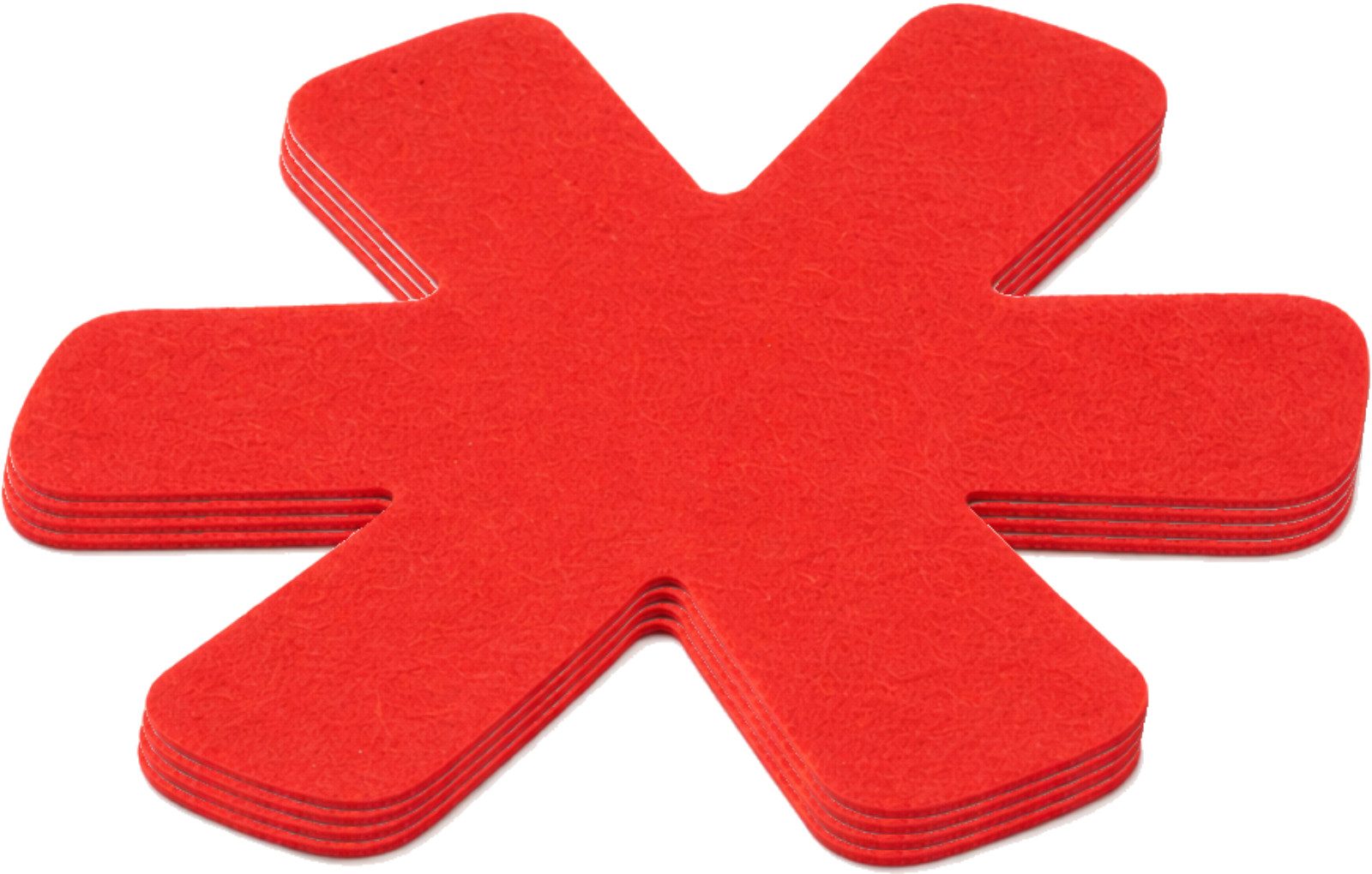 Koopman Pfannenschoner Bunt KLEIN Ø 18cm 10er Set, Set, 10-tlg., Polyester, 3 Farben, 0,2cm Stärke, 6-armig, Ø18cm – Bild 2 von 5
