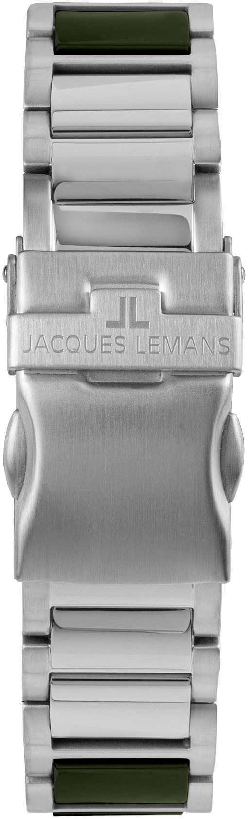 Jacques Lemans Keramikuhr Liverpool 42-10C, Quarzuhr, Armbanduhr, Herrenuhr, bis 10 bar wasserdicht, analog, Datum