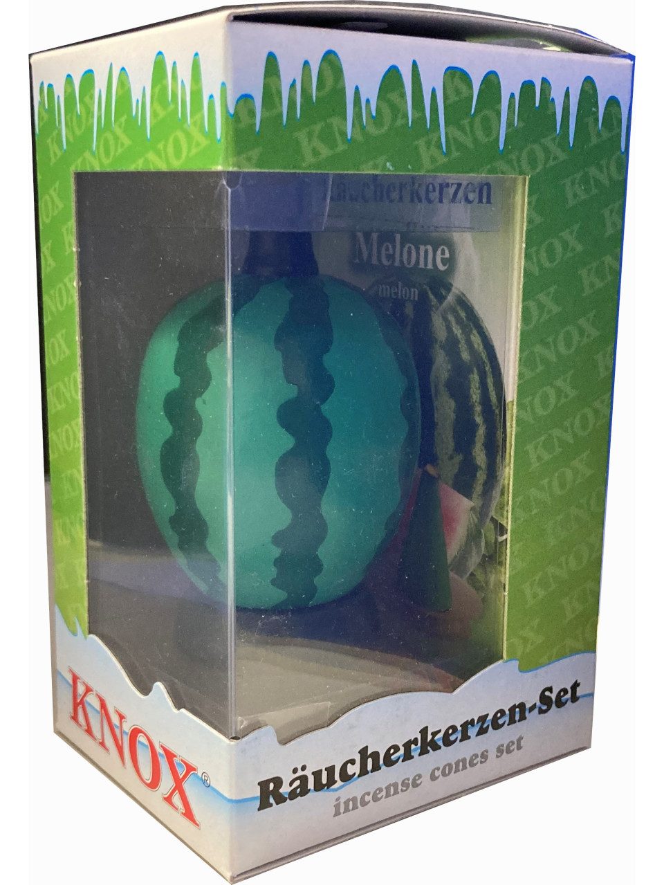 KNOX Räucherhaus Knox Räucher-Set Melone Räucherfigur aus Holz