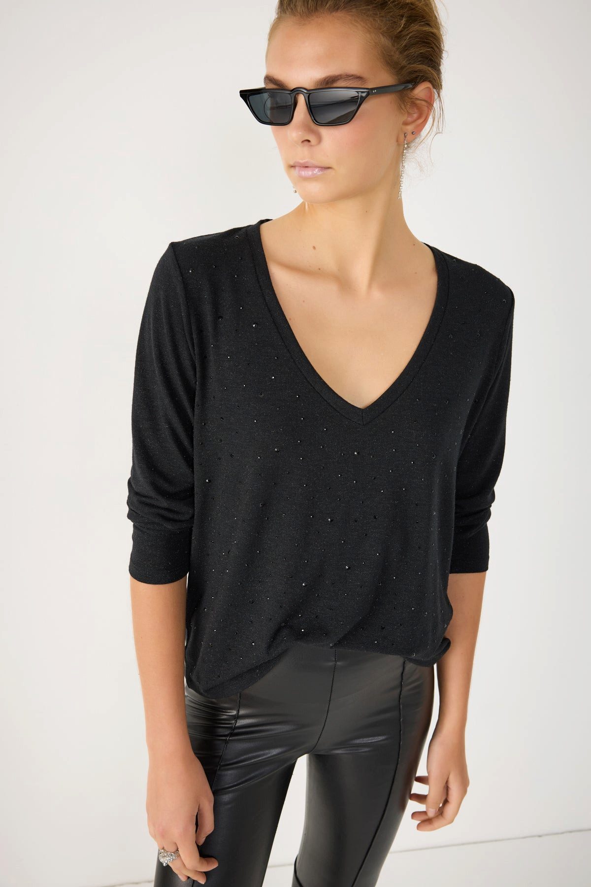 No Matter What Blusentop Bluse mit Steinverzierungen günstig online kaufen