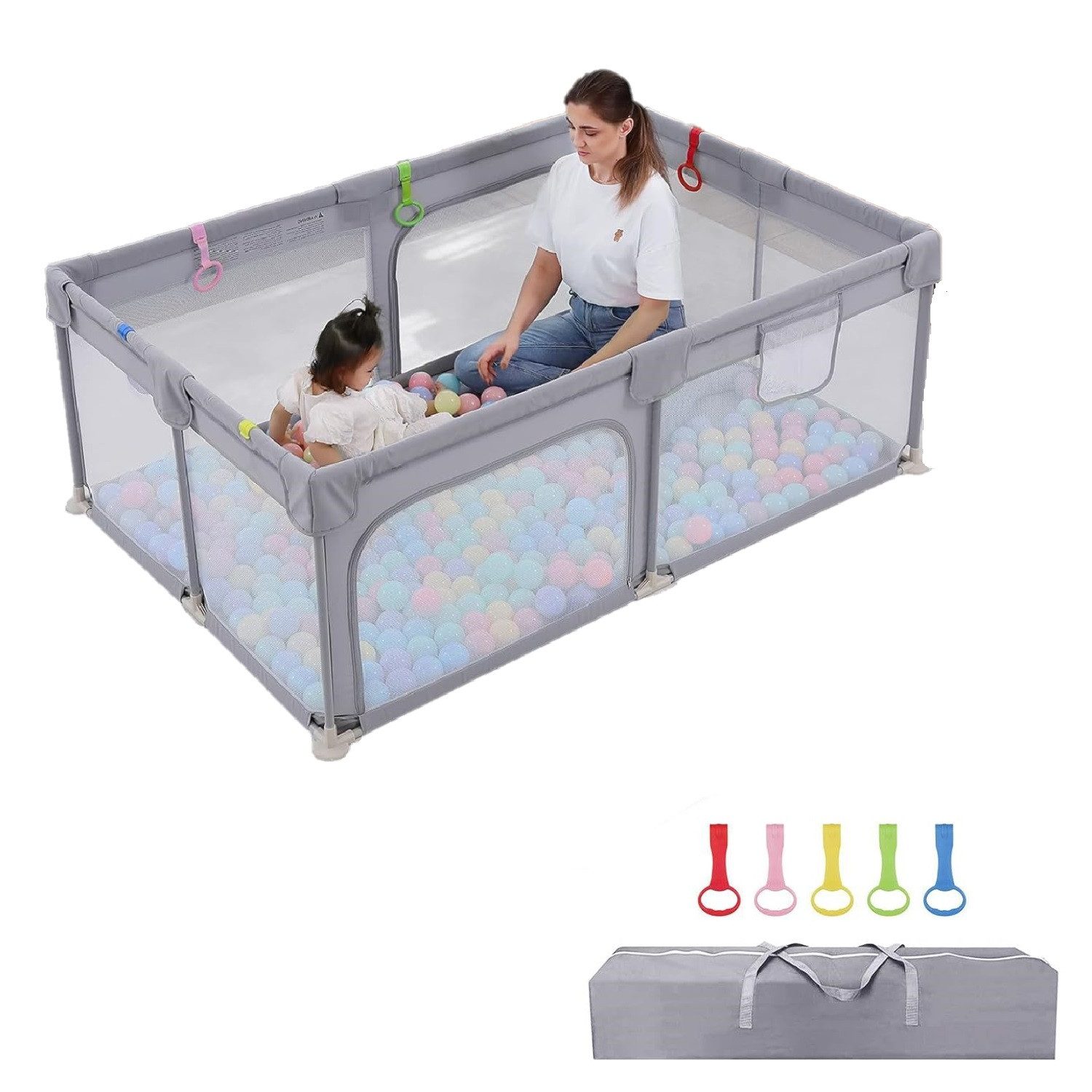 OUNUO Laufgitter Baby Laufgitter 120 x günstig online kaufen