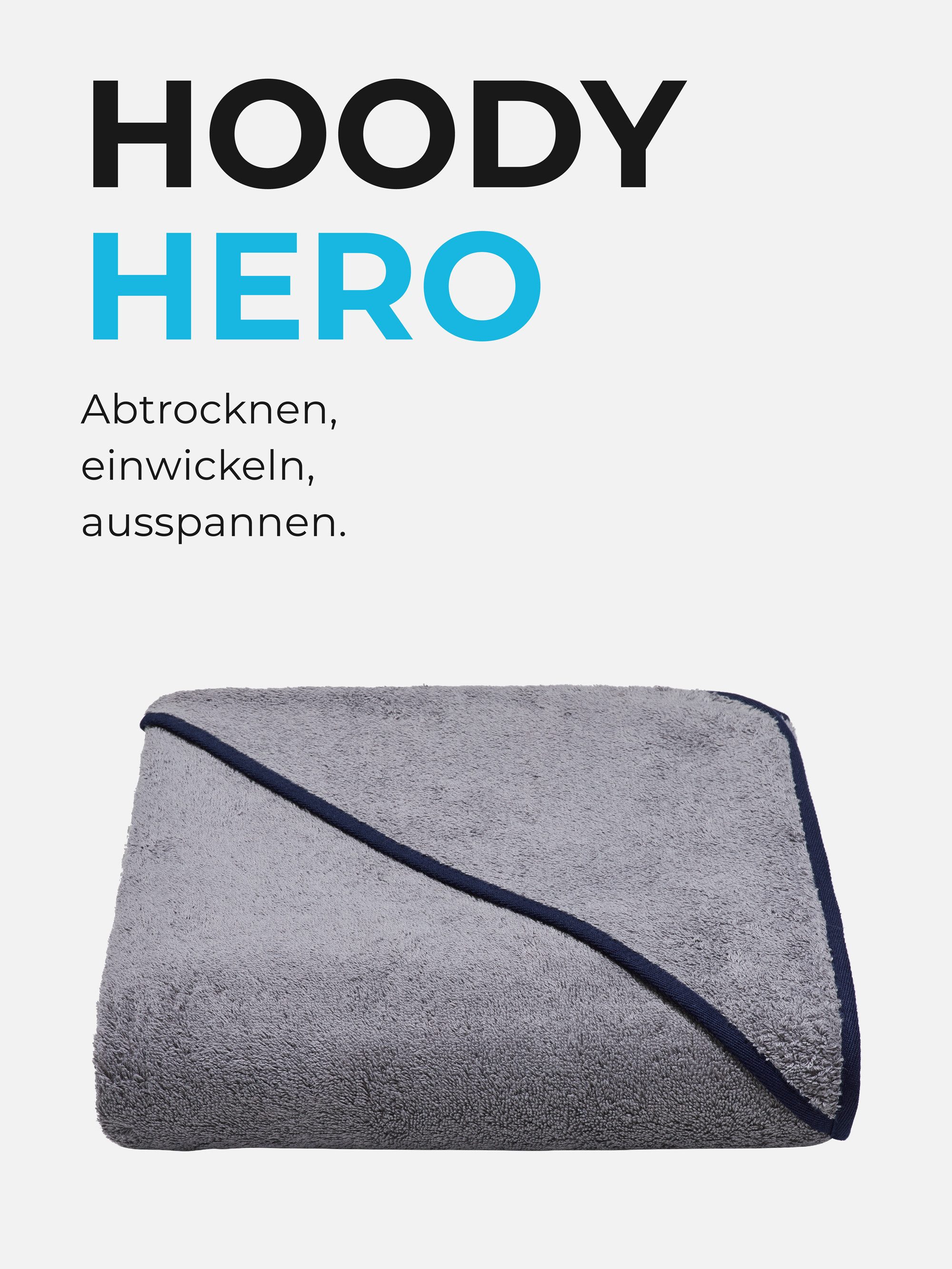 Sowel Kapuzenhandtuch - Hoody Hero -, 100% Bio-Baumwolle, 140x140cm, Badetu günstig online kaufen