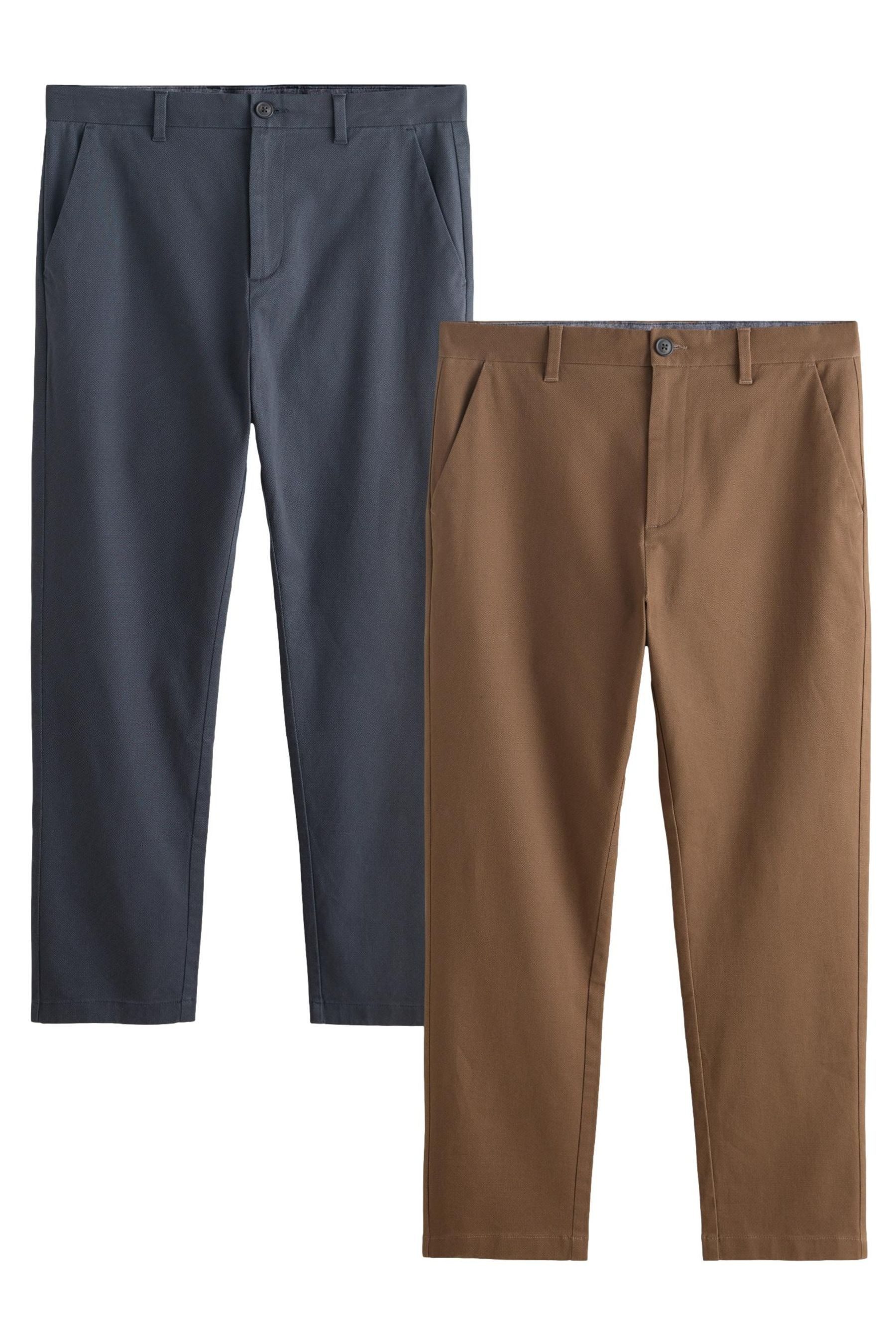 Stretch-Hose Slim Fit Chinohose mit Stretch, 2er-Pack