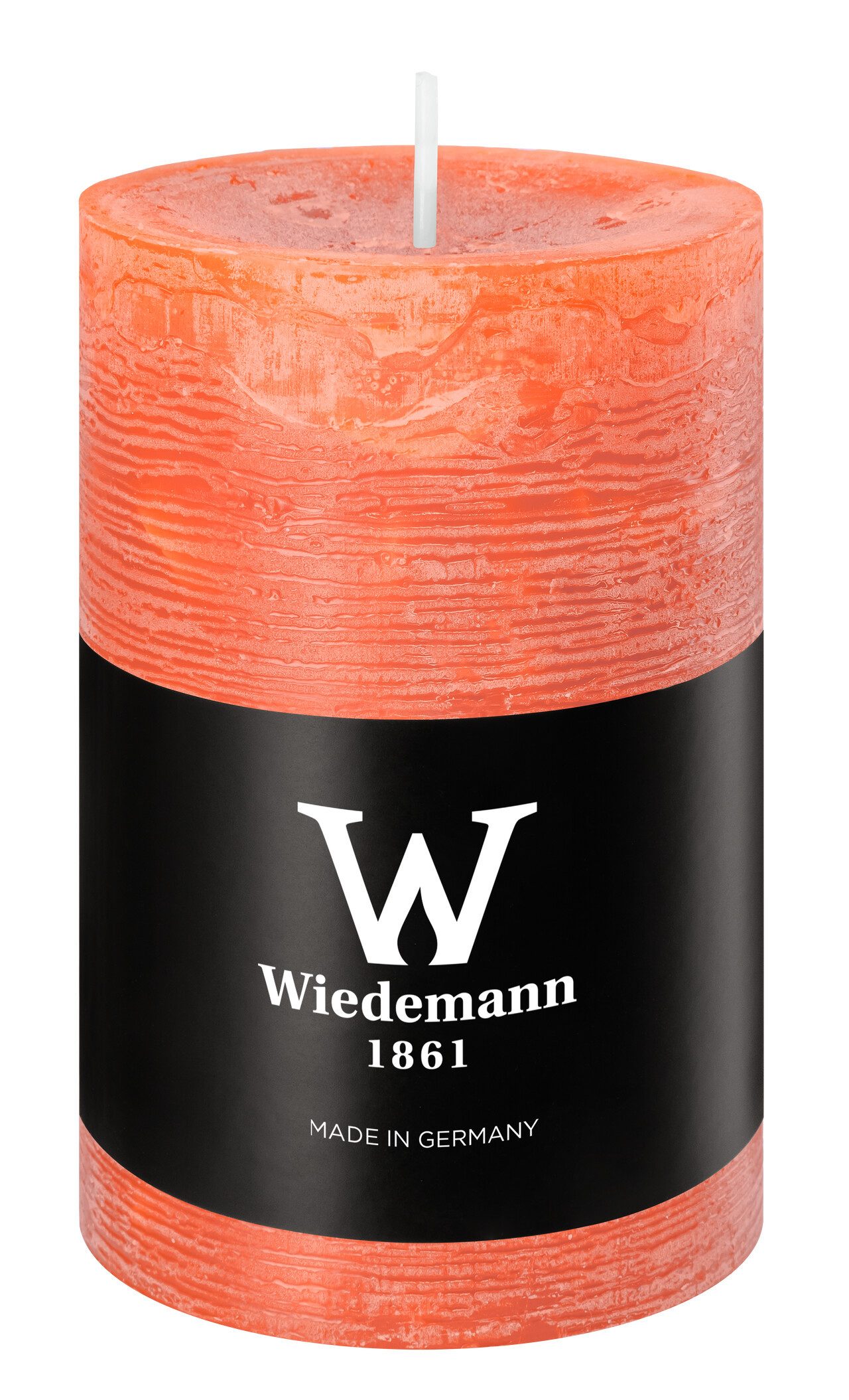 Wiedemann Kerzen Rustic-Kerze Durchgefärbte Stumpenkerzen Soft Orange