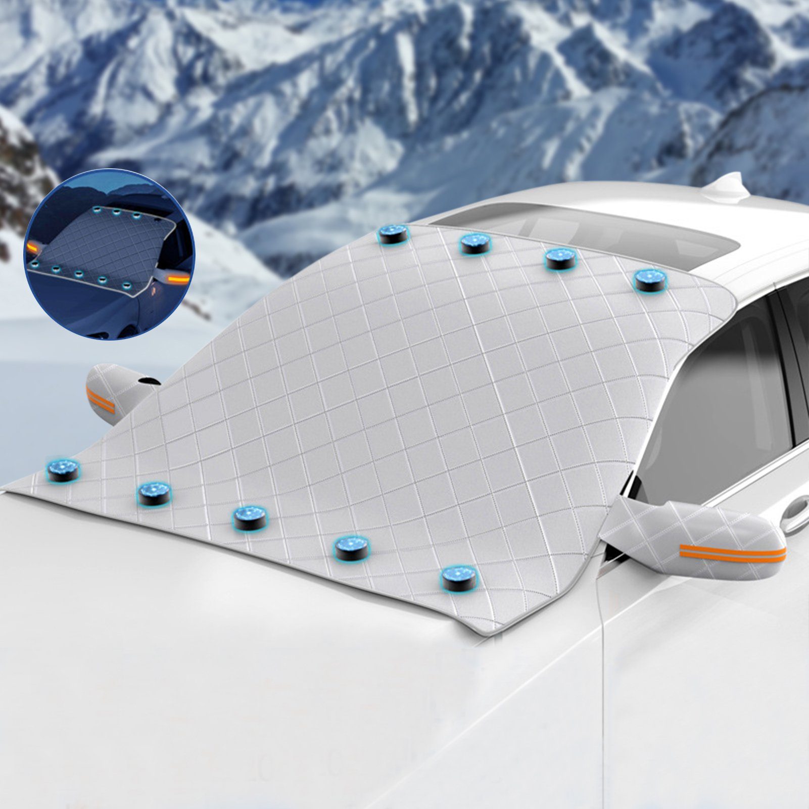 Haiaveng Wohnmobilschutzhülle Autoabdeckung winter für Schnee, Eis, Frost,  Staub, Sonne, (189 cm x 116 cm)