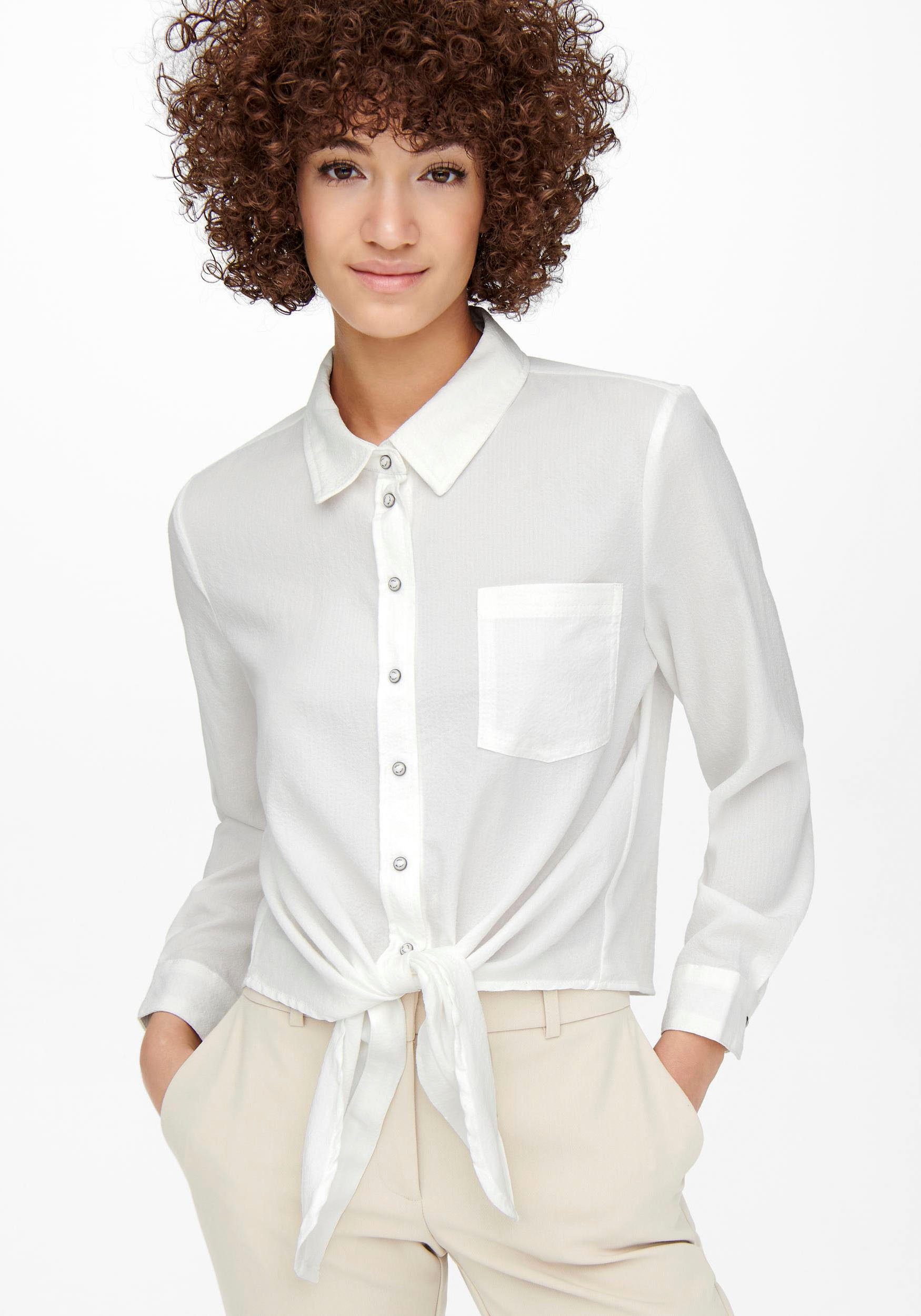 ONLY Hemdbluse ONLLECEY LS KNOT SHIRT NOOS WVN