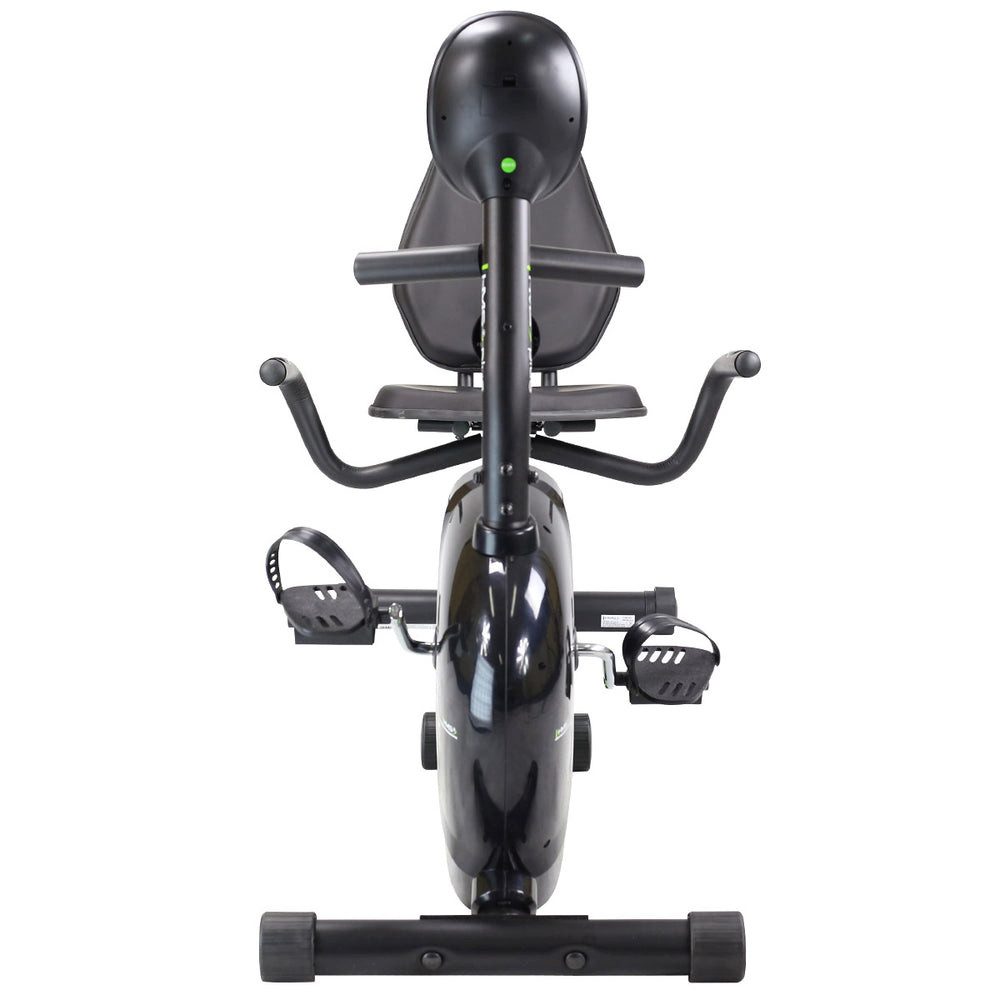 HMS Liege-Heimtrainer Liegeheimtrainer Heimtrainer Fitnessgerät (Spar-Set, 8 Widerstandsstufen), bequemer Sitzposition für gelenkschonendes Ausdauertraining