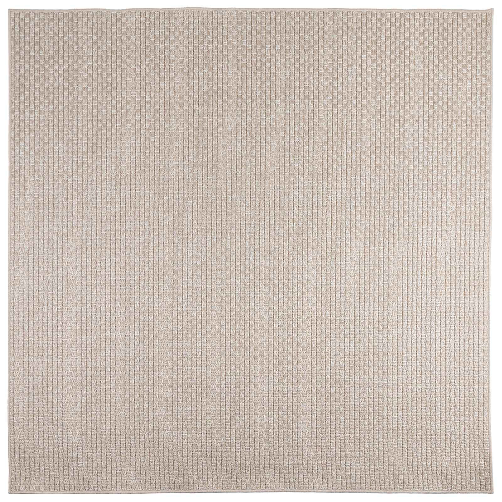 vidaXL Teppich Bereichsteppiche Quadratisch FARO Creme 120 x 120 cm Polyester, Quadrat