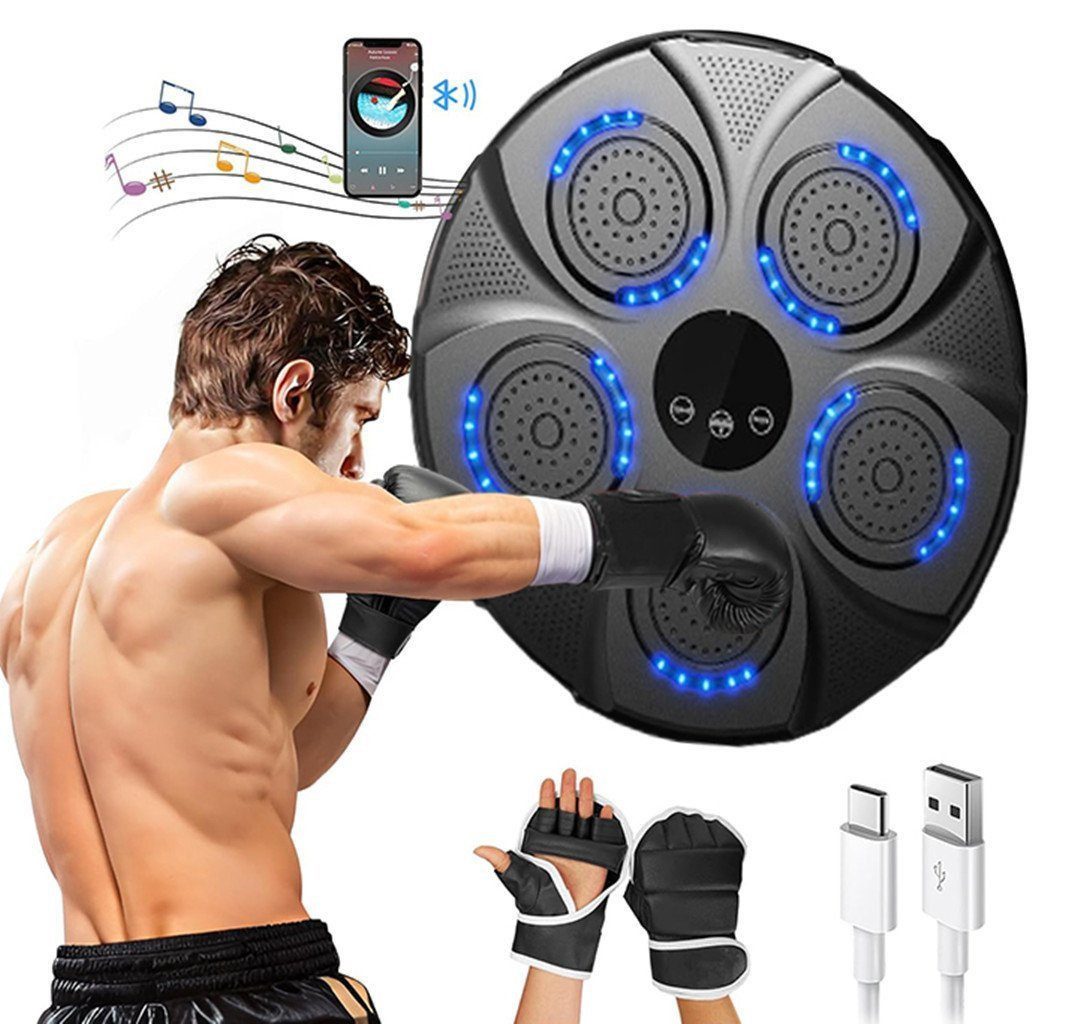 Boxmaschine Boxtrainer mit Bluetooth, Licht&Musik,Stressabbau,Trainingshilfe