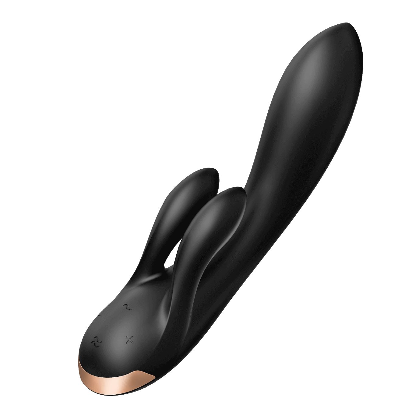 Satisfyer Klitoris-Stimulator Satisfyer "Double Flex Connect App", Rabbit, Bluetooth, mit App, 20cm schwarz | Druckwellen-Vibratoren