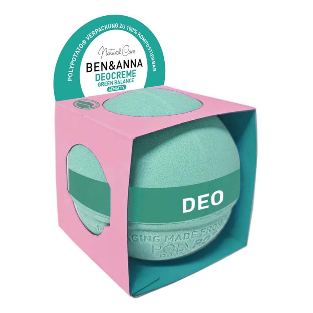 Ben & Anna Deo-Stift PolyPotato® Deocreme - Green Balance Sensitiv 40g