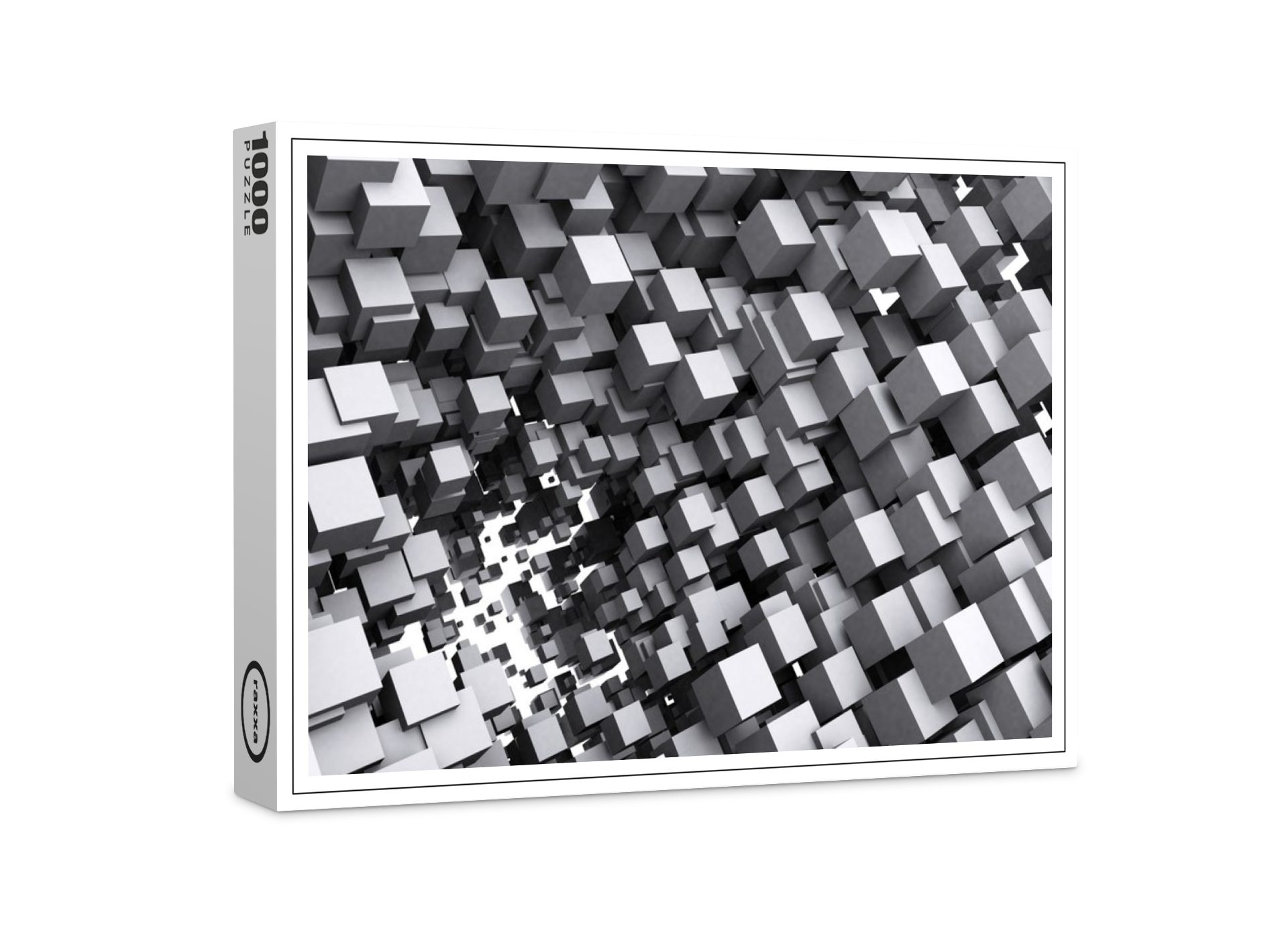 raxxa Puzzle Premium-Puzzle "Strukturierte Würfel", FSC®, 1000 Puzzleteile