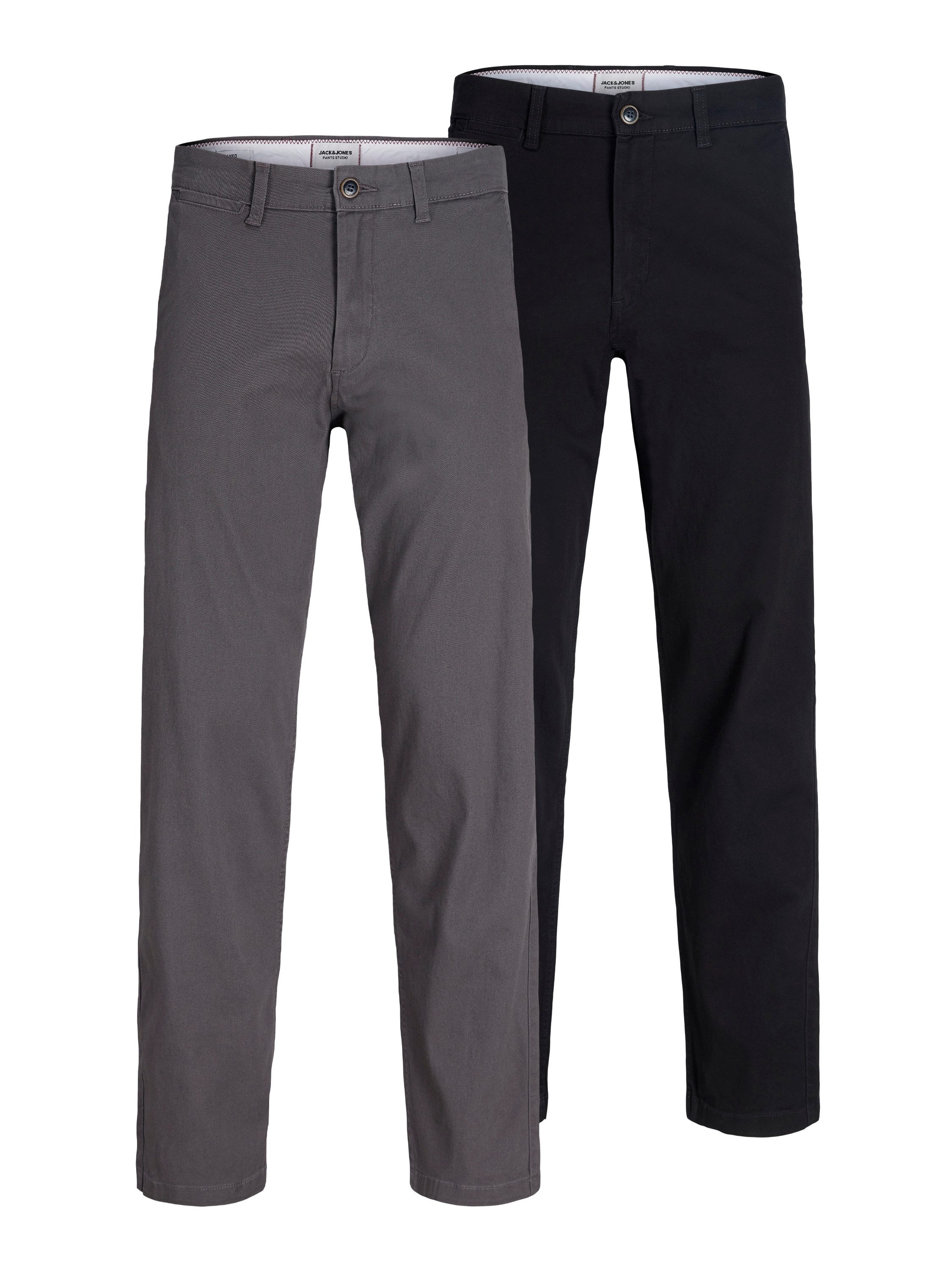 Jack & Jones Chinohose JPSTKANE DAVE CHINO 2PK MP NOOS (Packung, 2-tlg) In vorgewaschener Qualität