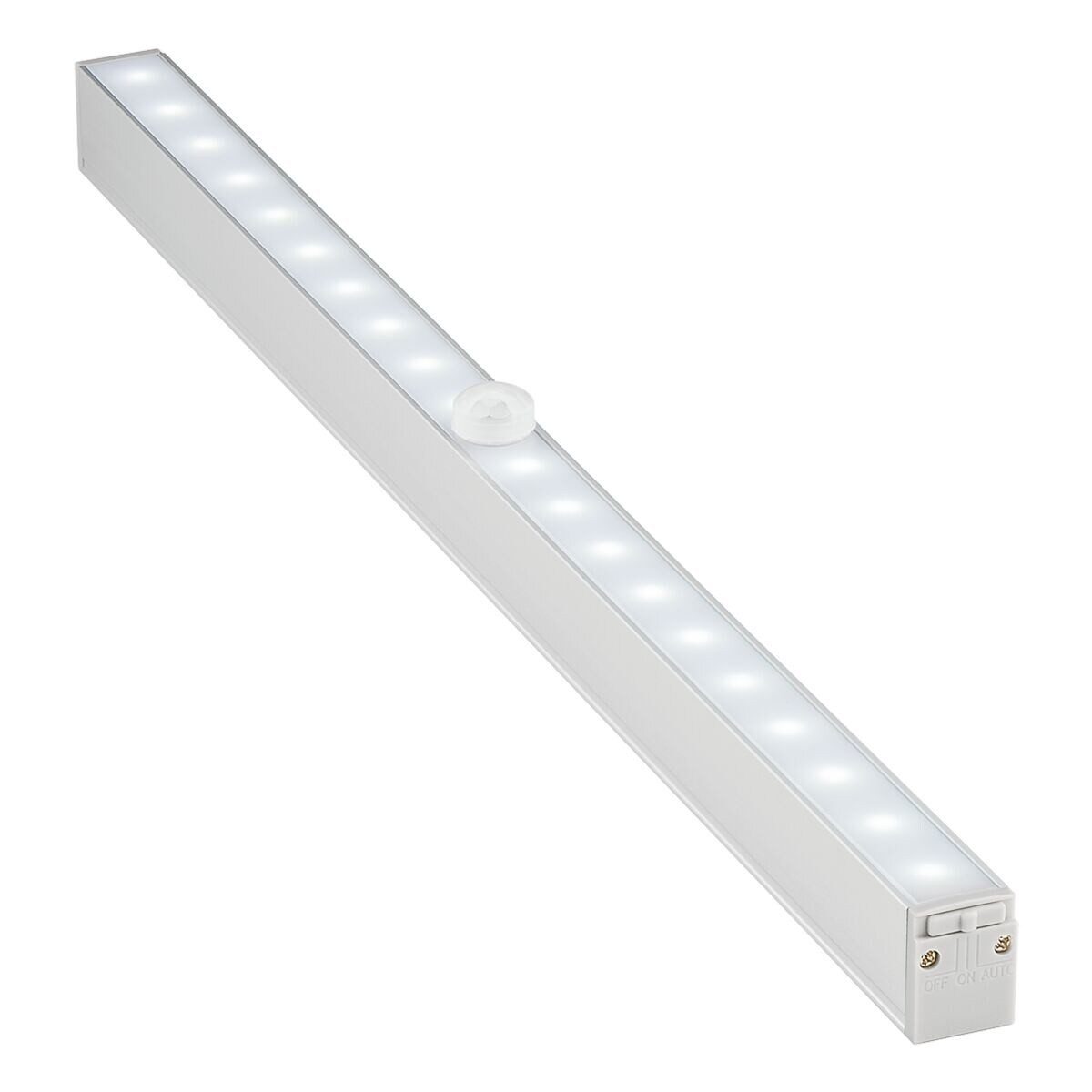 Goobay LED Unterbauleuchte, LED-Leuchtmittel, kaltweiß, mit Bewegungsmelder, batteriebetrieben