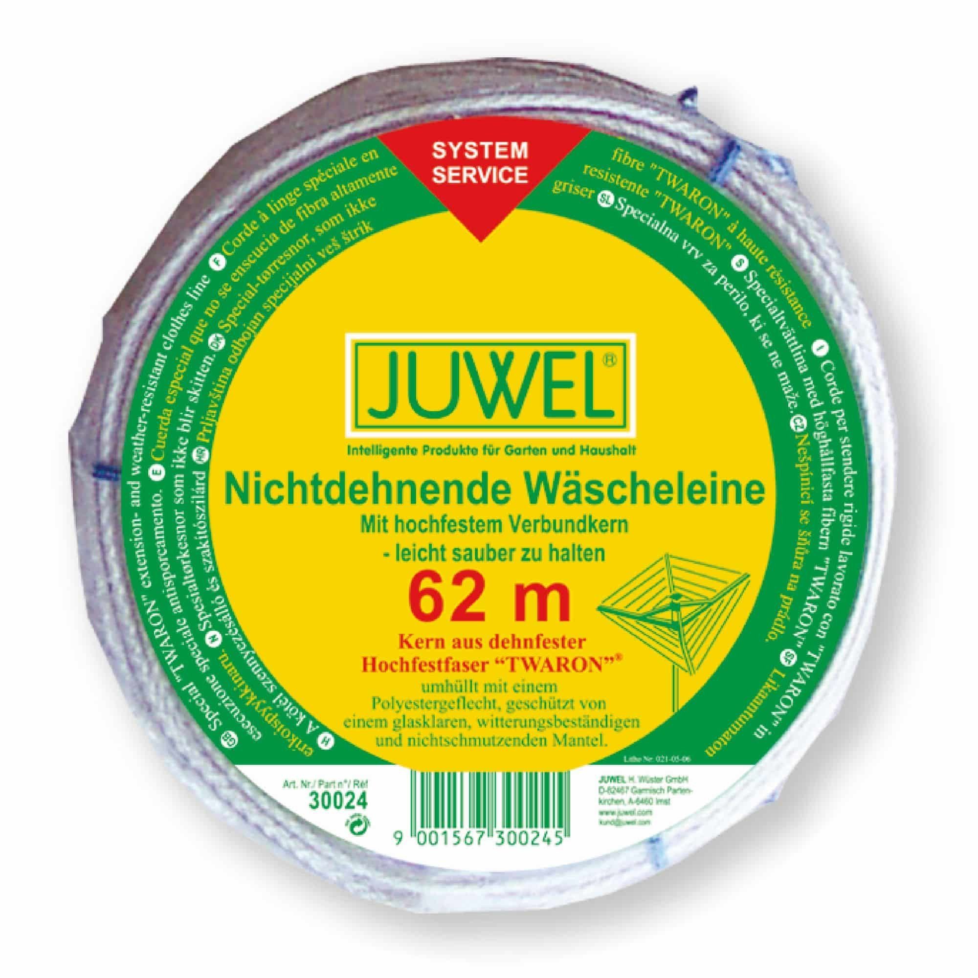 Juwel Wand-Wäscheleine, JUWEL Wäscheleine 62 m