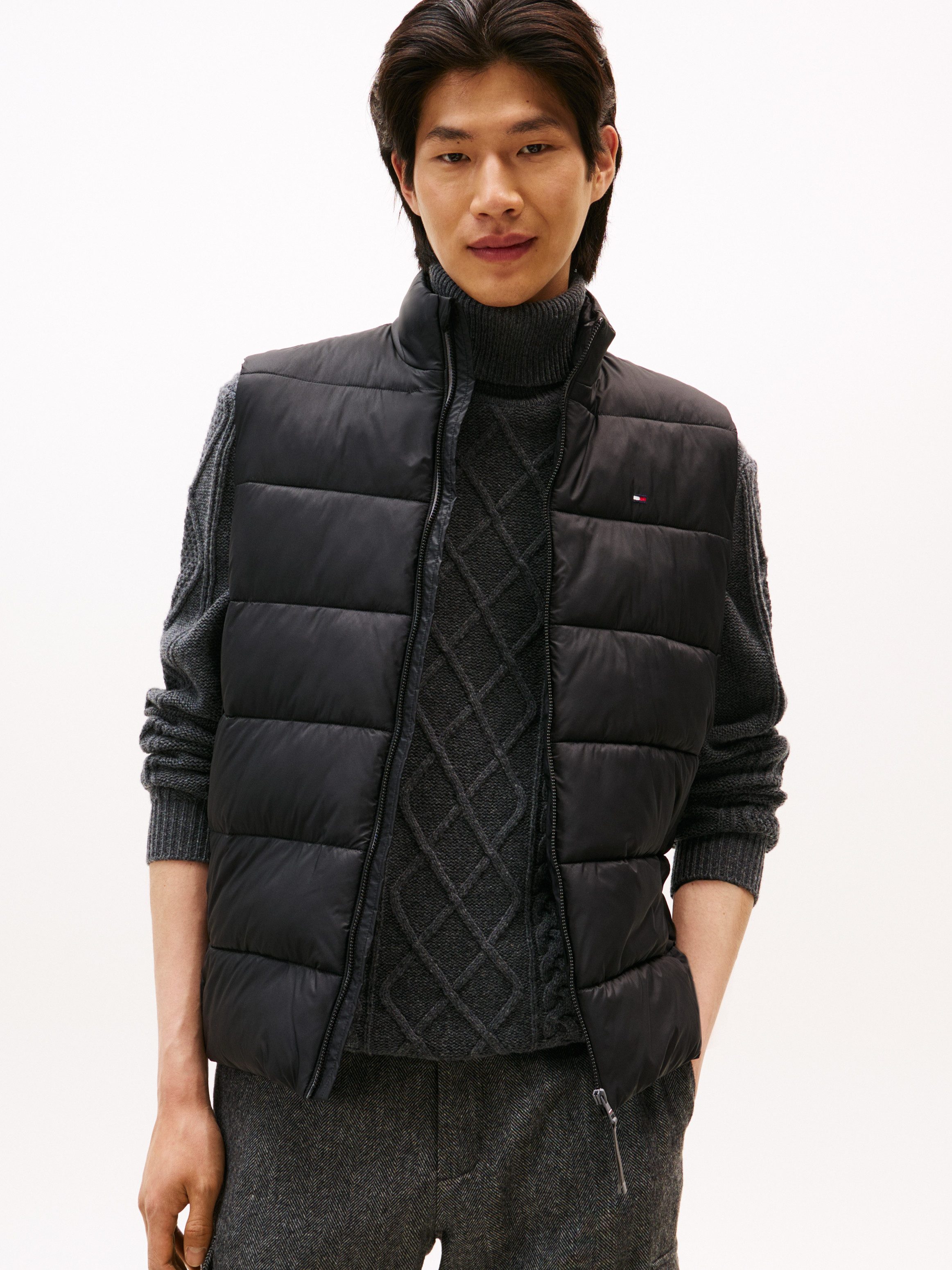 Tommy Hilfiger Steppweste MID WEIGHT mit Stehkragen, leicht wattiert, regul günstig online kaufen