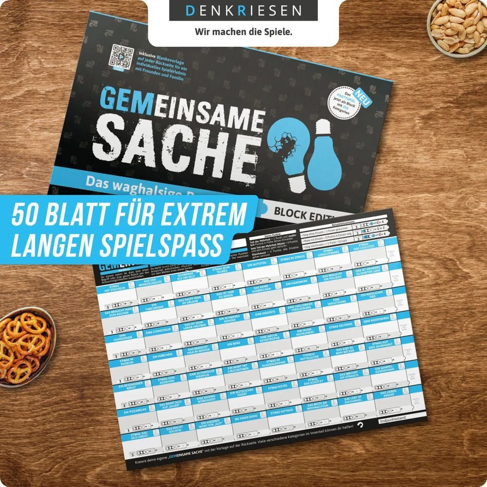 Denkriesen Spiel PARTYFIEBER - GEMEINSAME SACHE Block Edition "Das waghalsige...