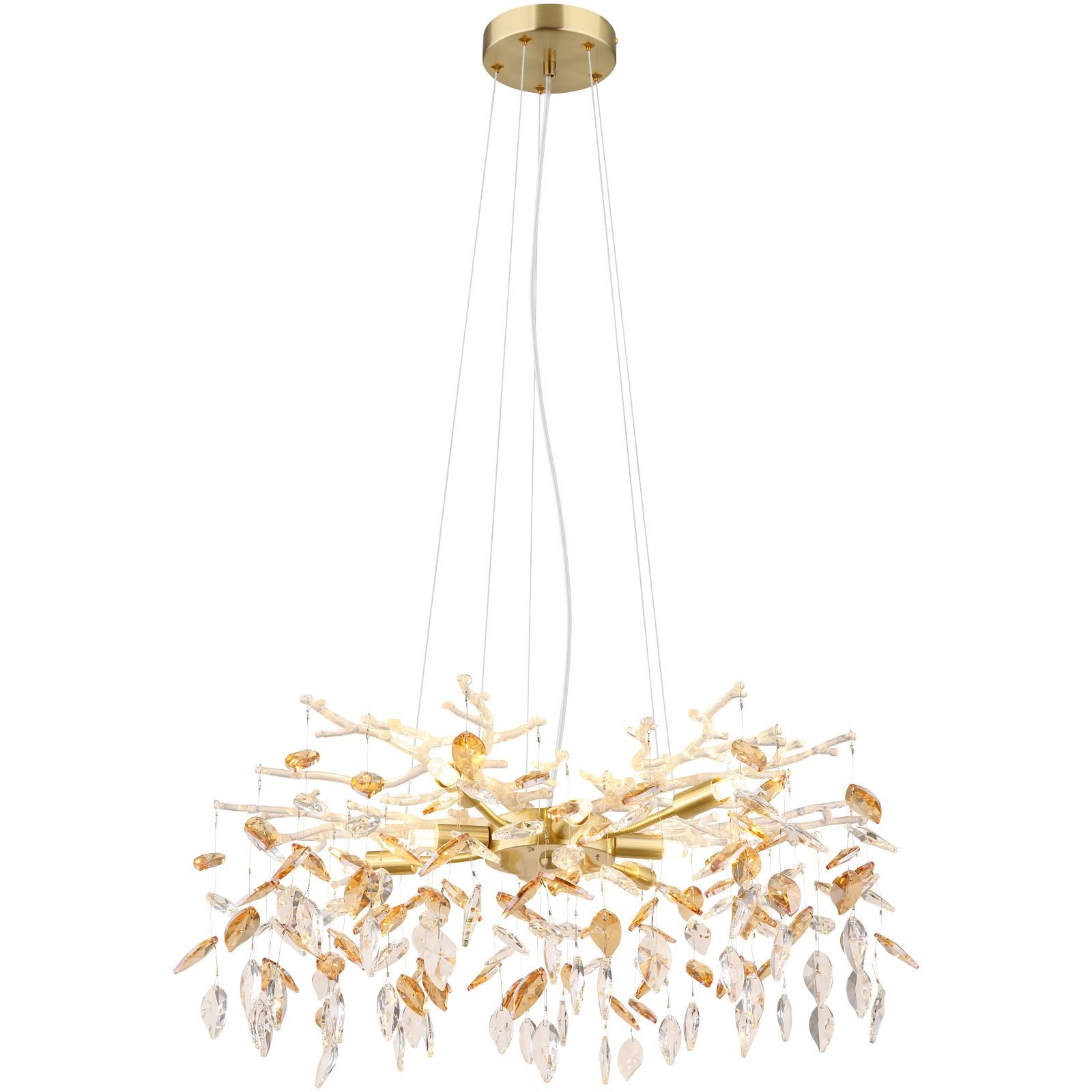 GLOBO LIGHTING Hängeleuchte Hängelampe Esszimmer Kristalle günstig online kaufen