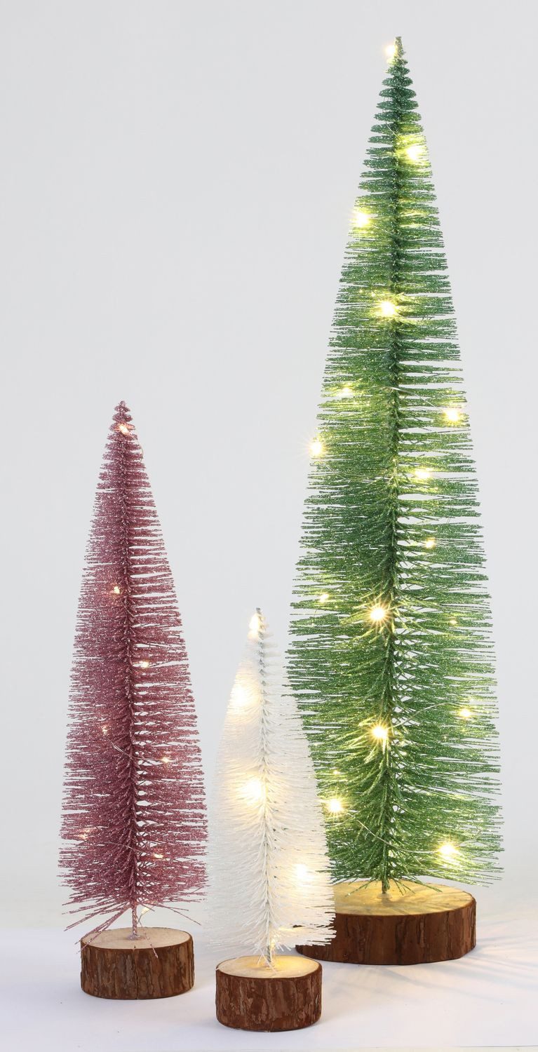 Dekofigur Weihnachten Dekobaum H=50cm 25LED Weihnachtsbaum Advent Dekoration