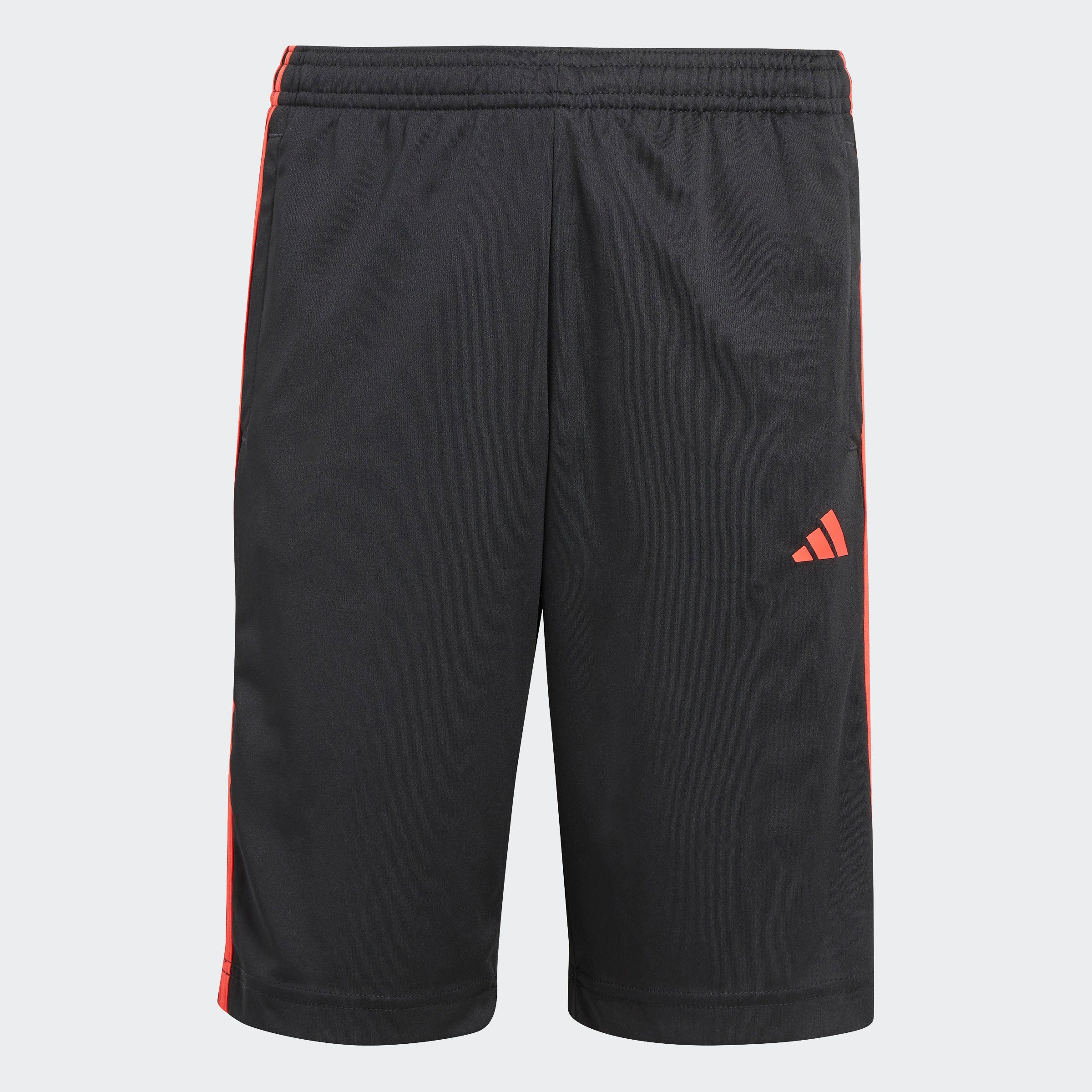 adidas Sportswear Shorts TRAIN ESSENTIALS AEROREADY 3-STREIFEN REGULAR-FIT (1-tlg) Black / Bright Red