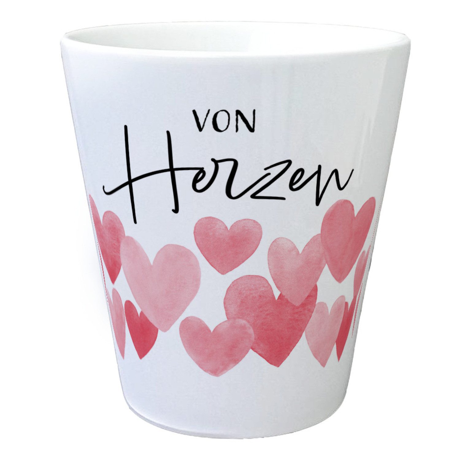 Blumentopf Herzen Blumentopf mit Spruch Von Herzen