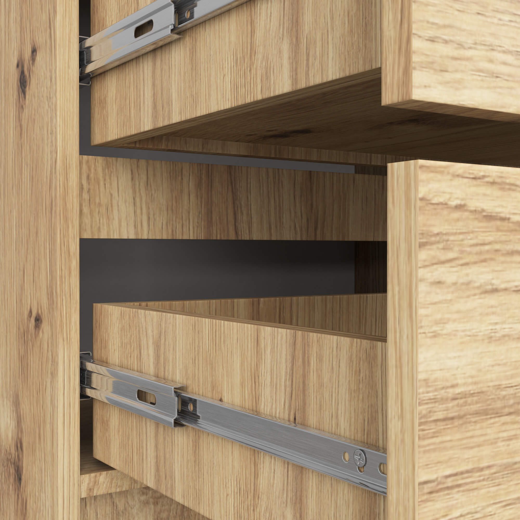 Raumhirsch Furniture Kommode mit 4 Schubladen Sideboard 60 cm Schrank Anrichte Wohnschrank, (viele Farbvarianten - Maße : 99 x 60 x 40 cm) - Hochwertig & stabil – Bild 5 von 5