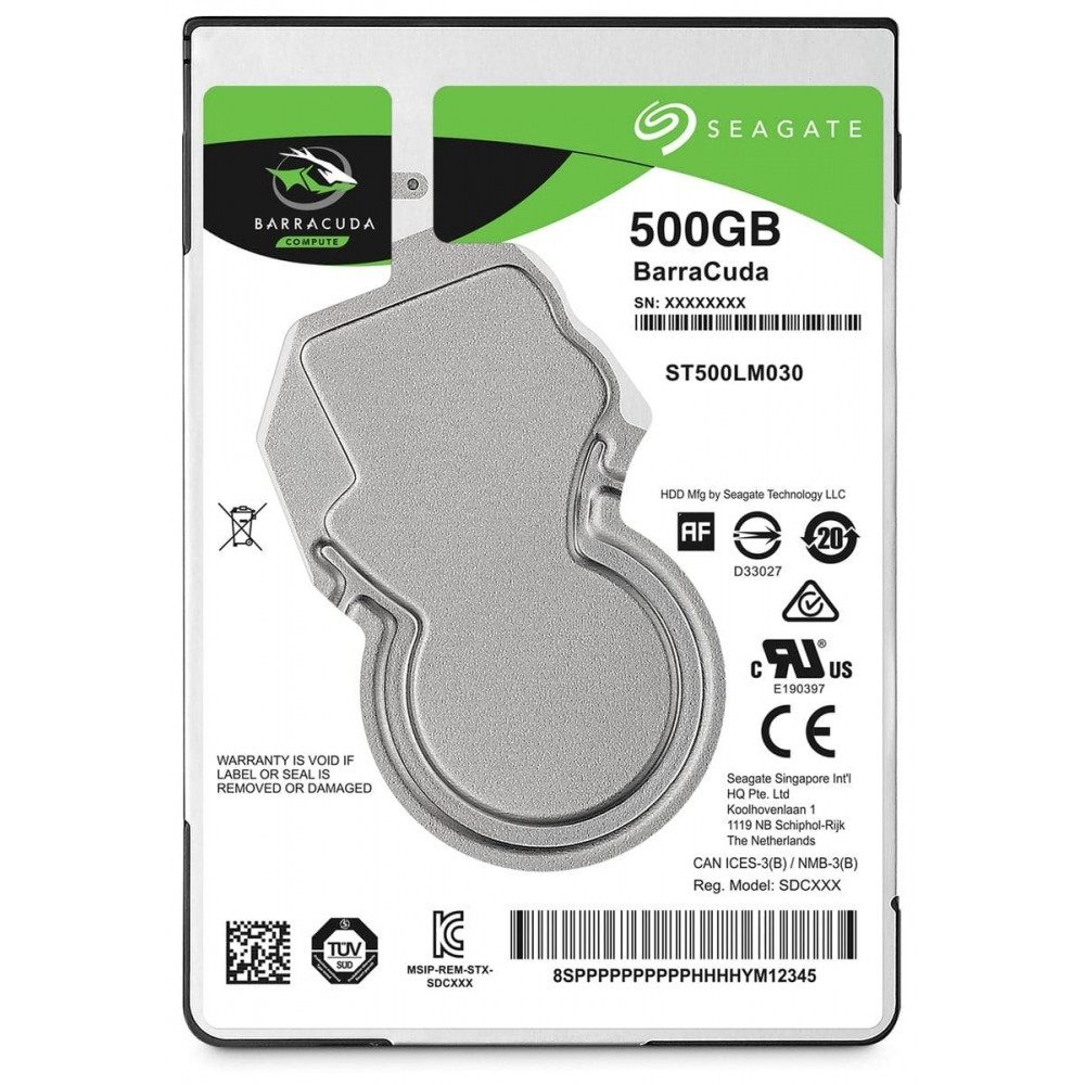 Seagate Seagate BarraCuda 2,5" (500GB) Festplatte. interne HDD-Festplatte (500 GB) 2,5" intern", Leiser Betrieb und robust