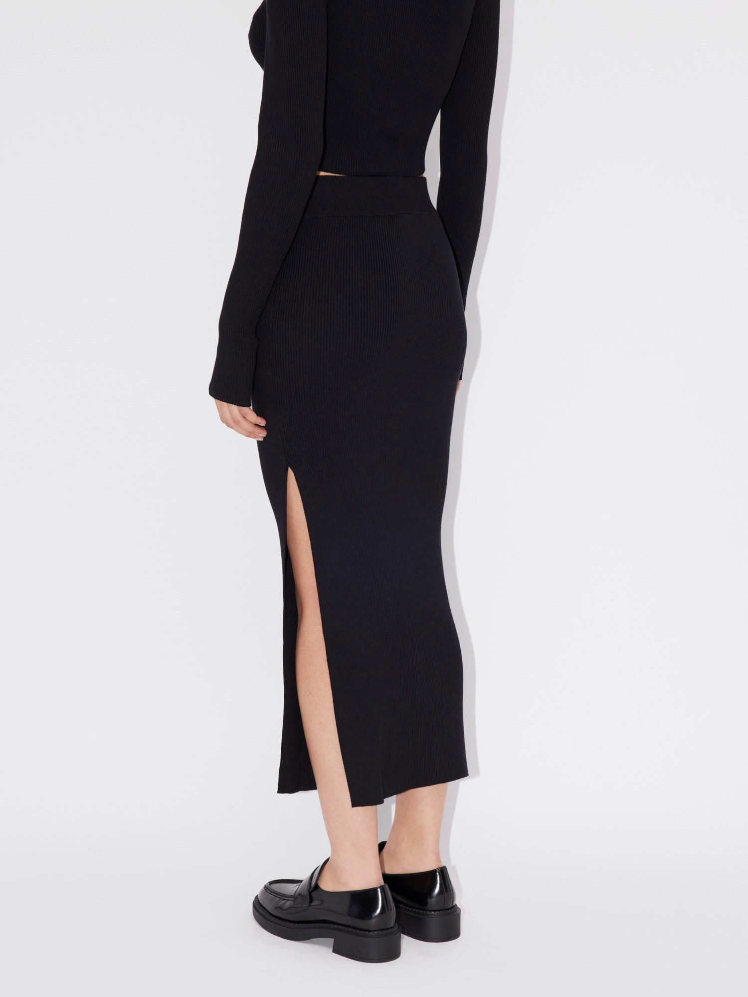 LeGer Strickrock Phoebe, LeGer by Lena Gercke mit seitlichen, hohen Schlitz und elastischem Bund
