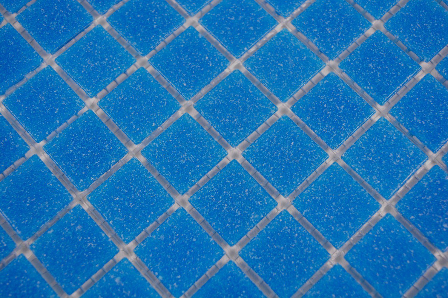 Mosani Bodenfliese Quadratisches Glasmosaik glänzend dunkelblau Mosaikfliesen